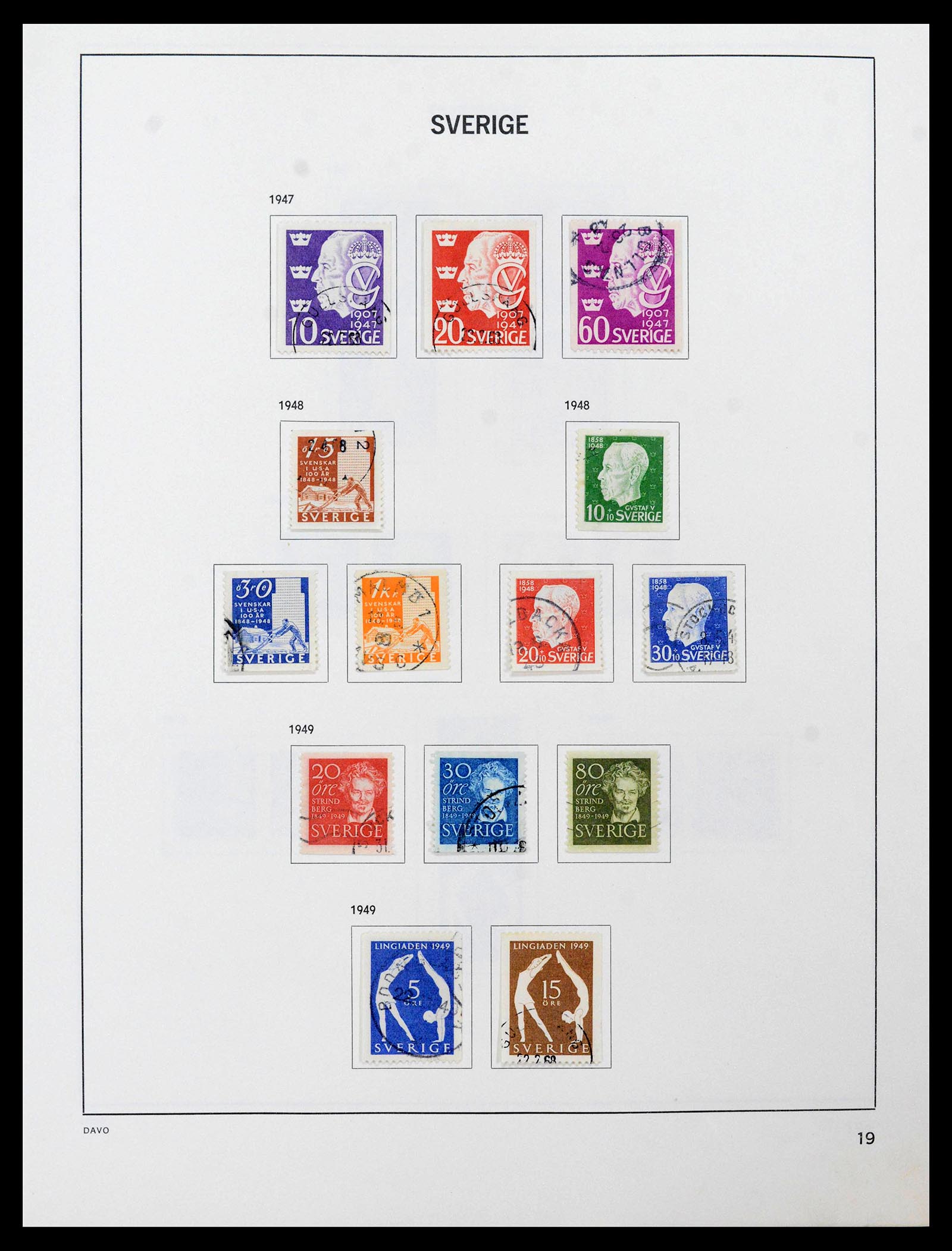 39331 0025 - Postzegelverzameling 39331 Zweden 1855-2005.