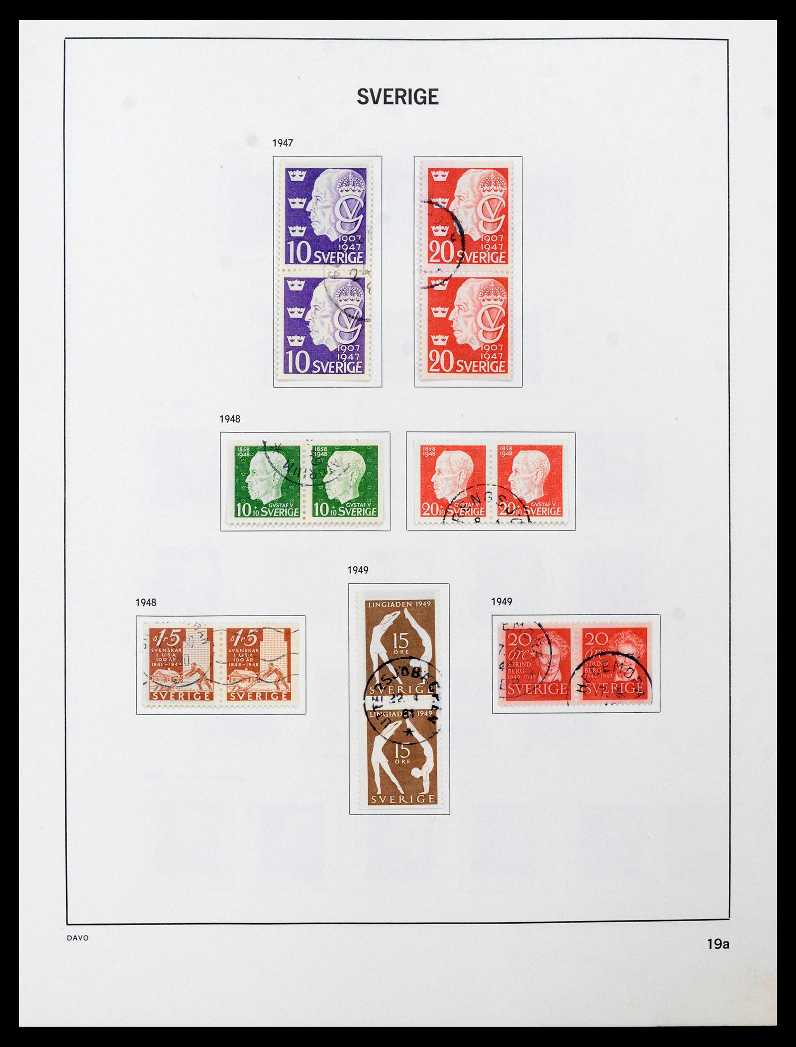 39331 0026 - Postzegelverzameling 39331 Zweden 1855-2005.