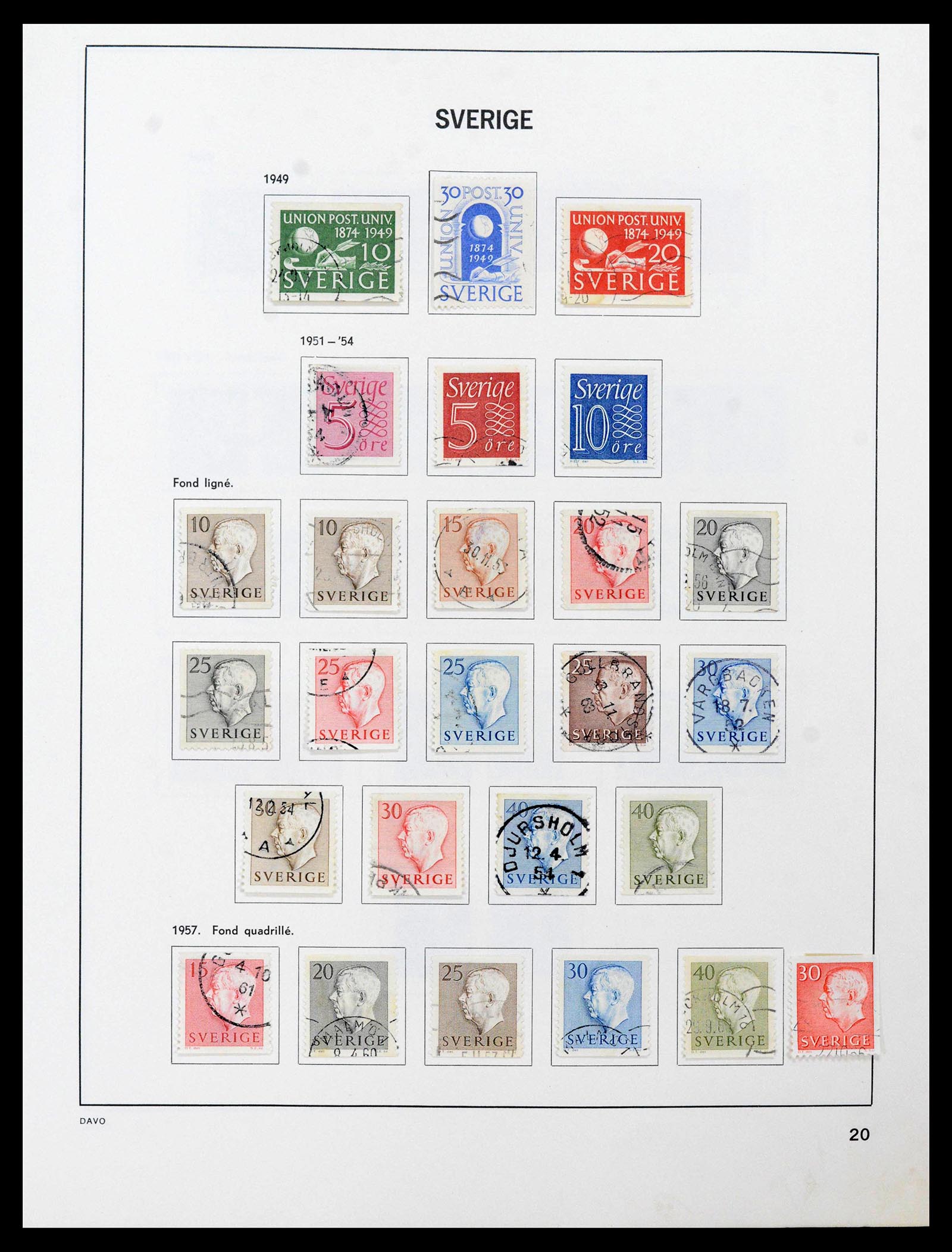 39331 0027 - Postzegelverzameling 39331 Zweden 1855-2005.