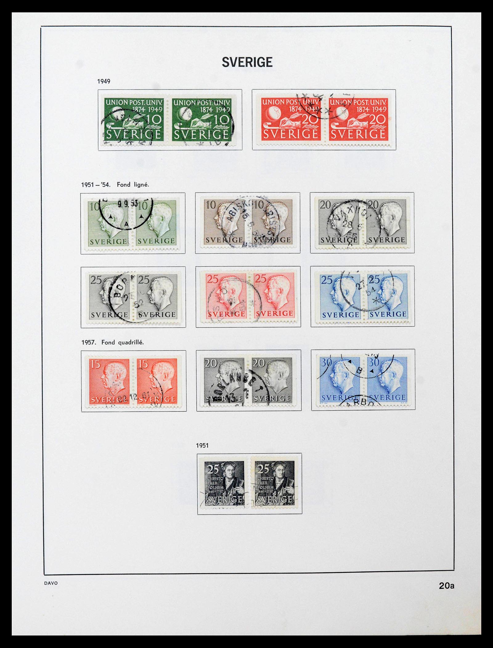 39331 0028 - Postzegelverzameling 39331 Zweden 1855-2005.