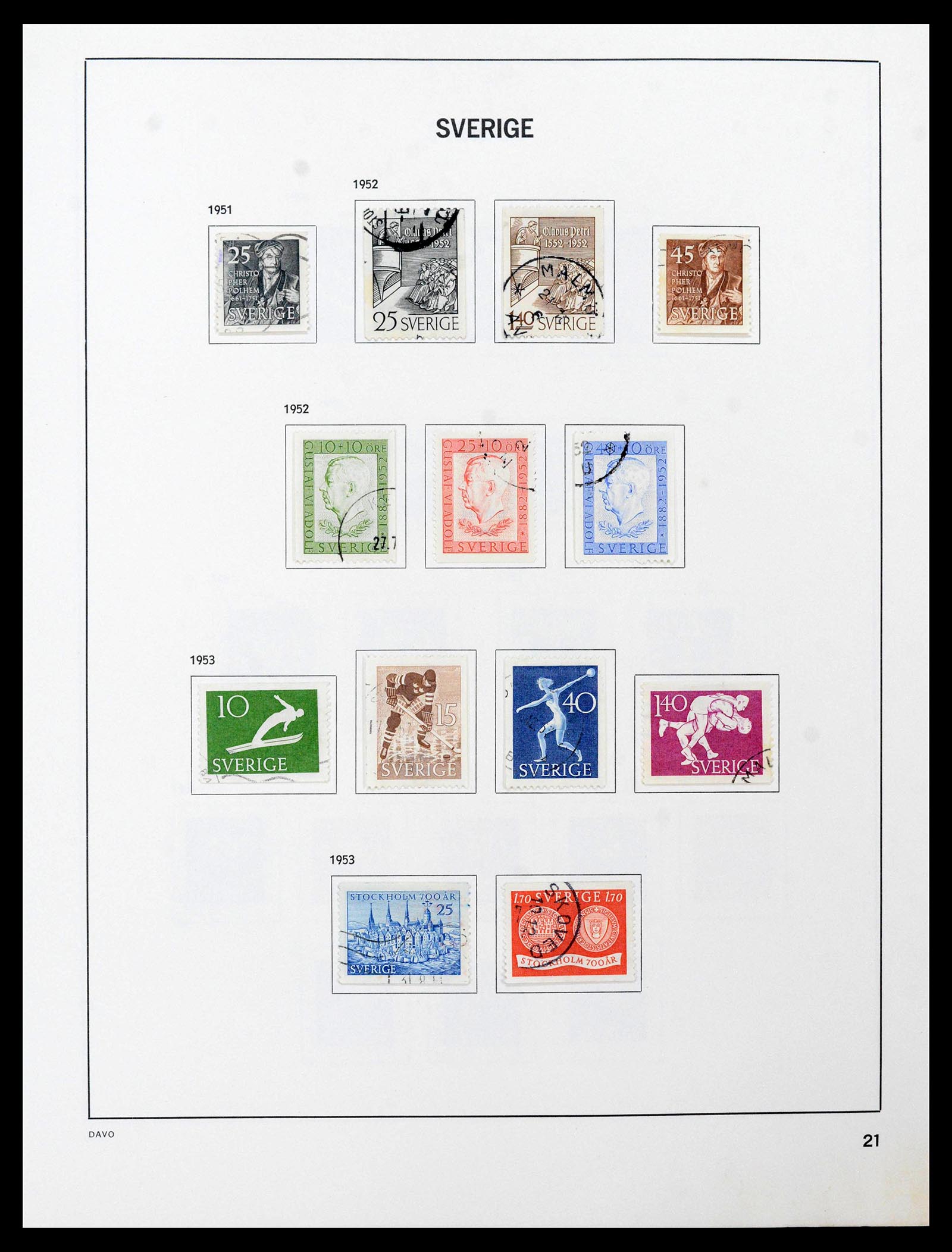 39331 0029 - Postzegelverzameling 39331 Zweden 1855-2005.
