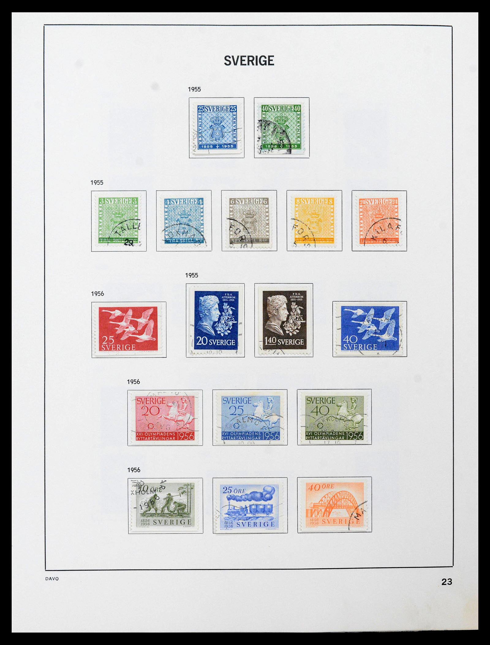 39331 0031 - Postzegelverzameling 39331 Zweden 1855-2005.