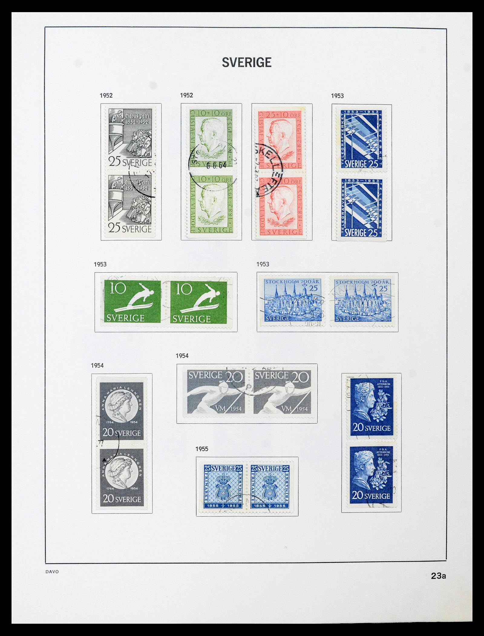 39331 0032 - Postzegelverzameling 39331 Zweden 1855-2005.