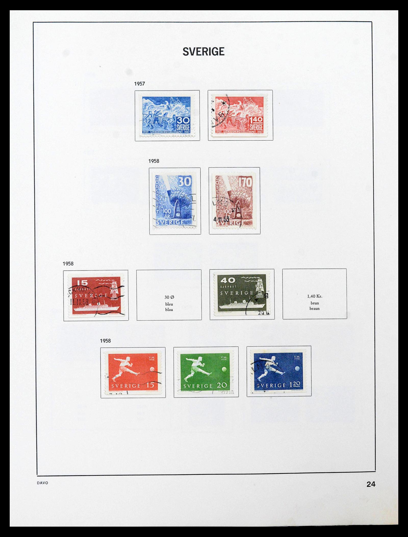 39331 0033 - Postzegelverzameling 39331 Zweden 1855-2005.