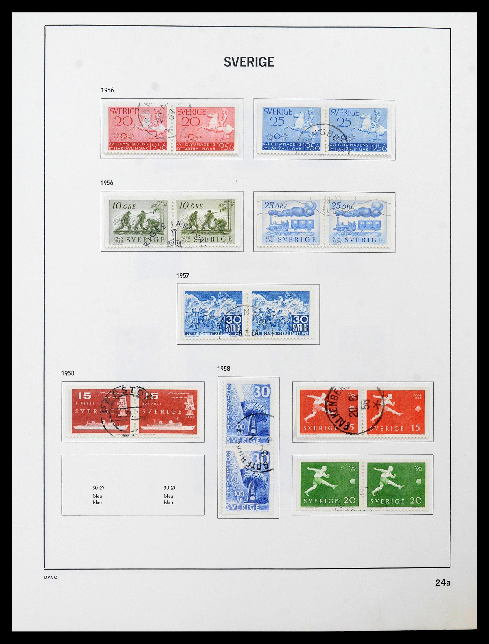 39331 0034 - Postzegelverzameling 39331 Zweden 1855-2005.