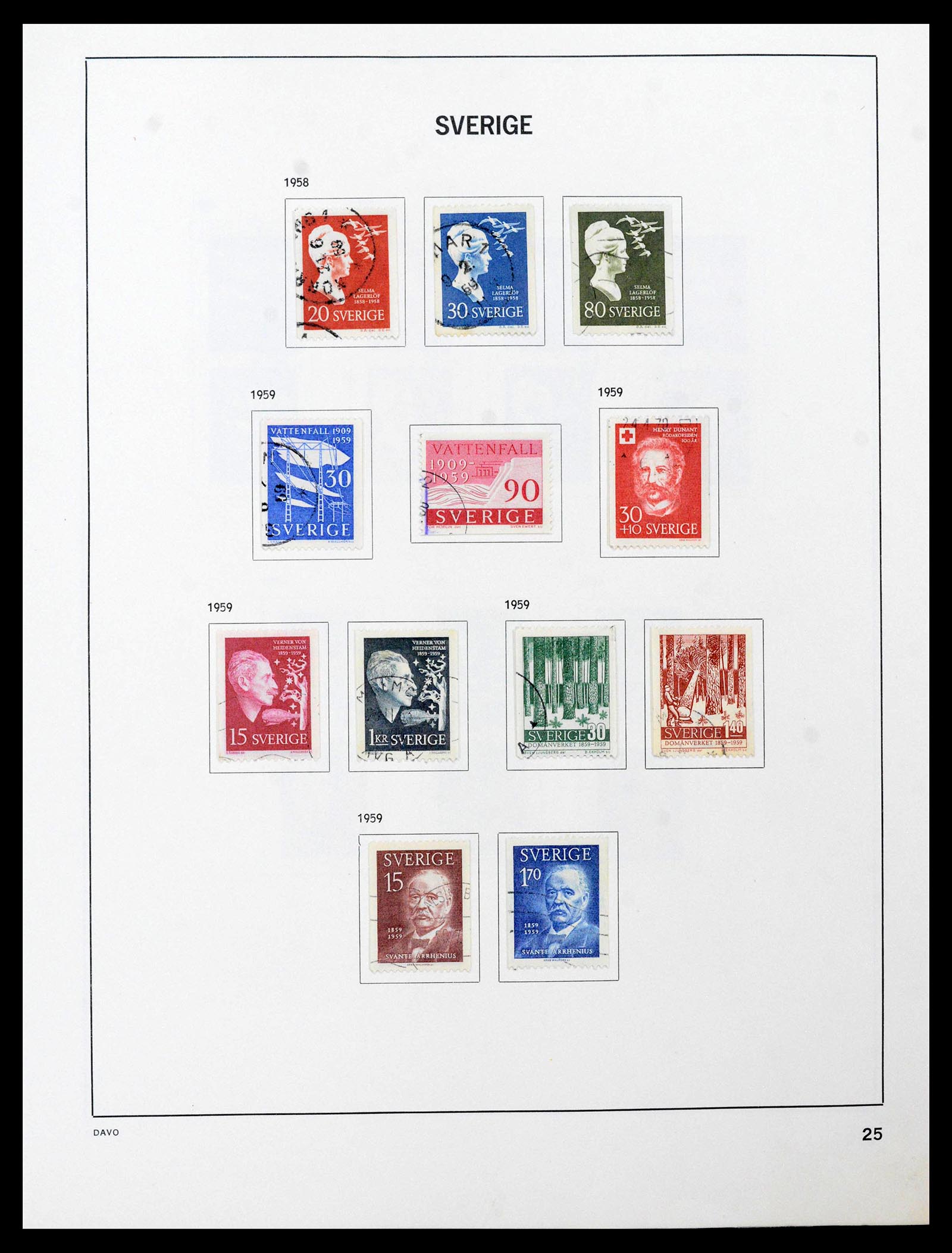 39331 0035 - Postzegelverzameling 39331 Zweden 1855-2005.