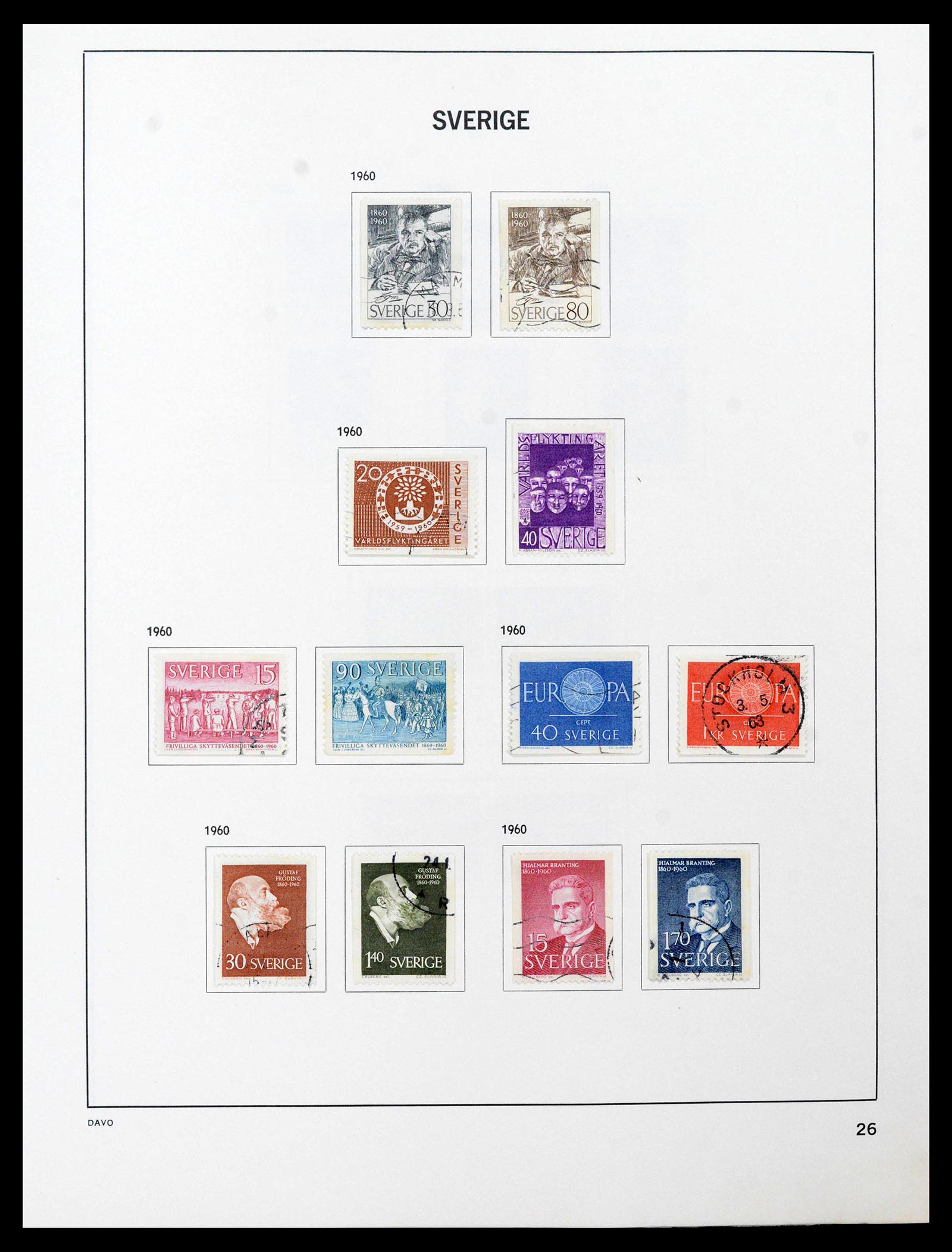 39331 0037 - Stamp collection 39331 Sweden 1855-2005.