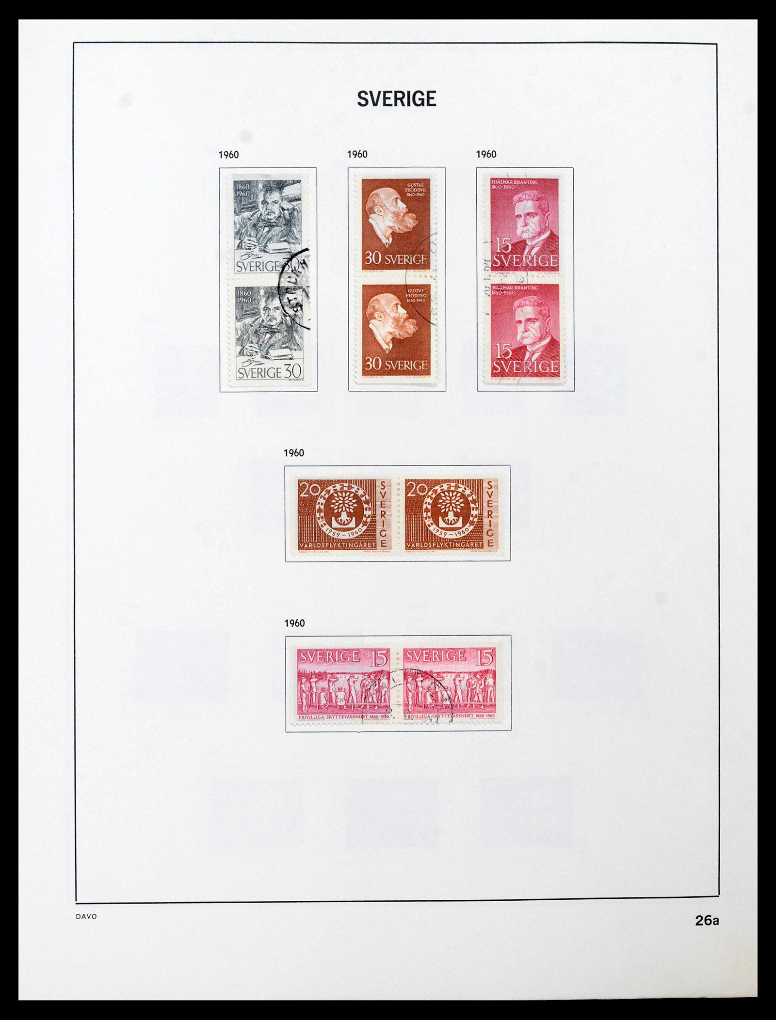 39331 0038 - Postzegelverzameling 39331 Zweden 1855-2005.