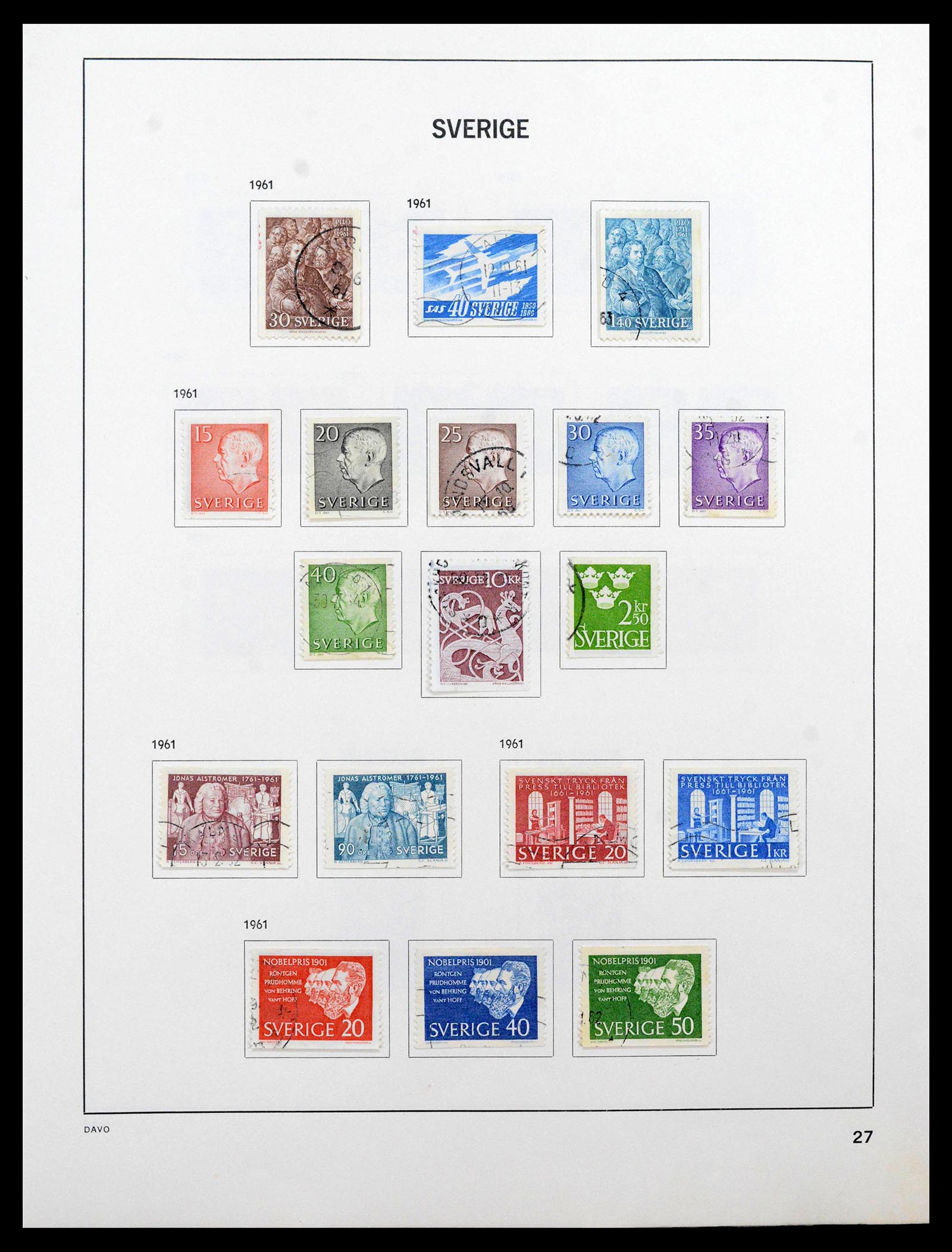 39331 0039 - Postzegelverzameling 39331 Zweden 1855-2005.