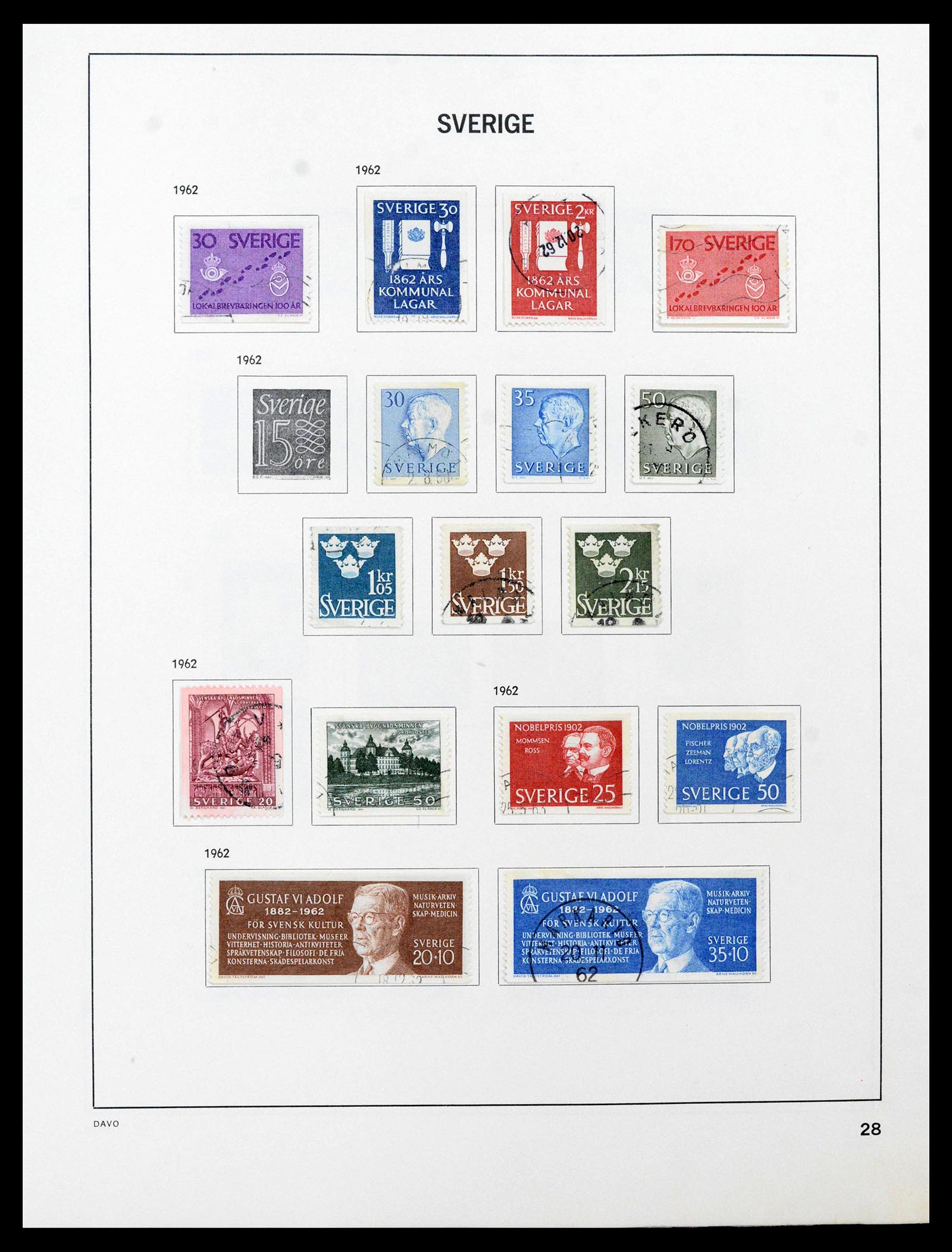 39331 0041 - Stamp collection 39331 Sweden 1855-2005.