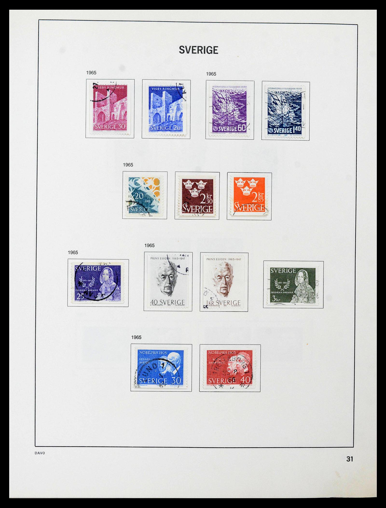 39331 0047 - Postzegelverzameling 39331 Zweden 1855-2005.