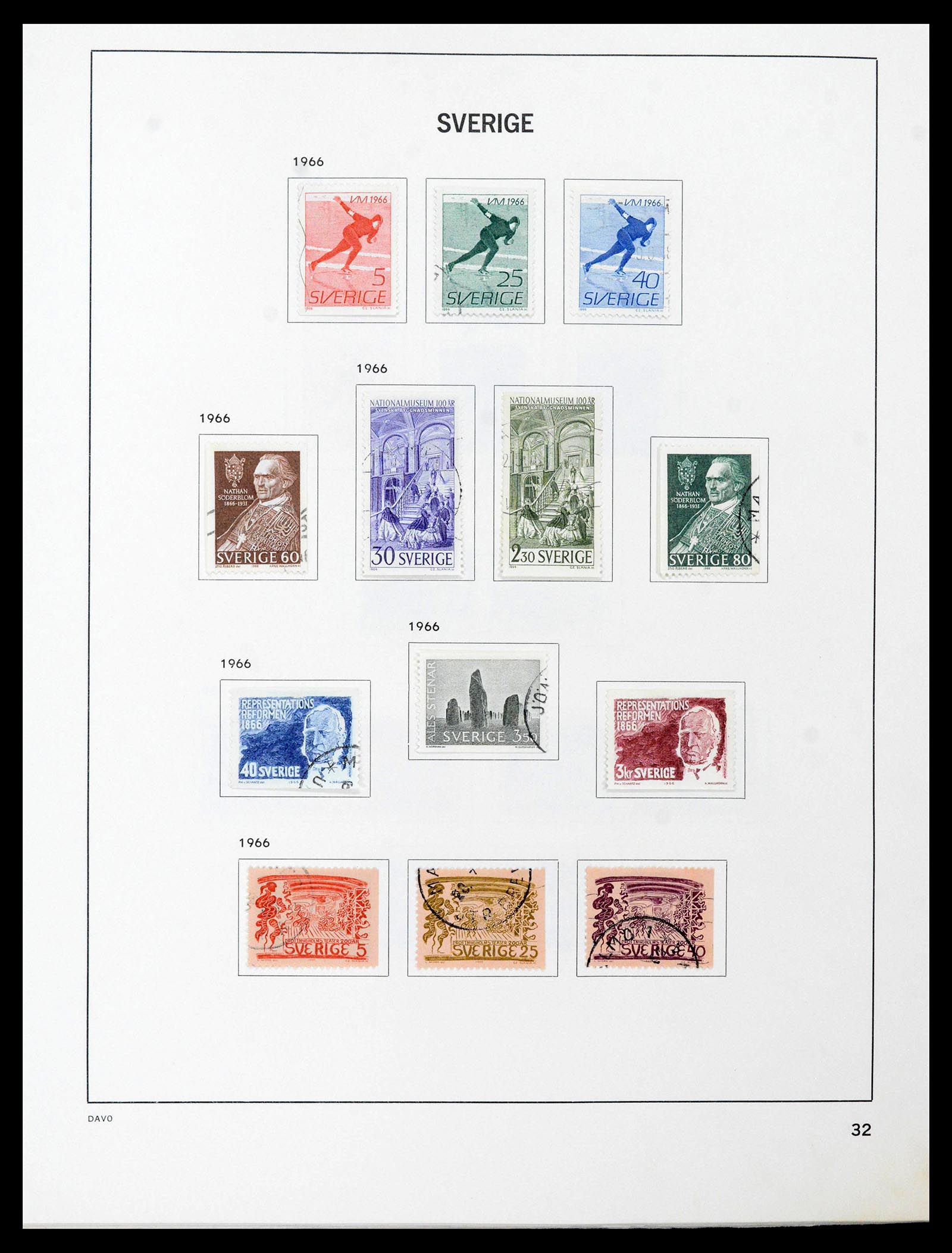 39331 0049 - Stamp collection 39331 Sweden 1855-2005.