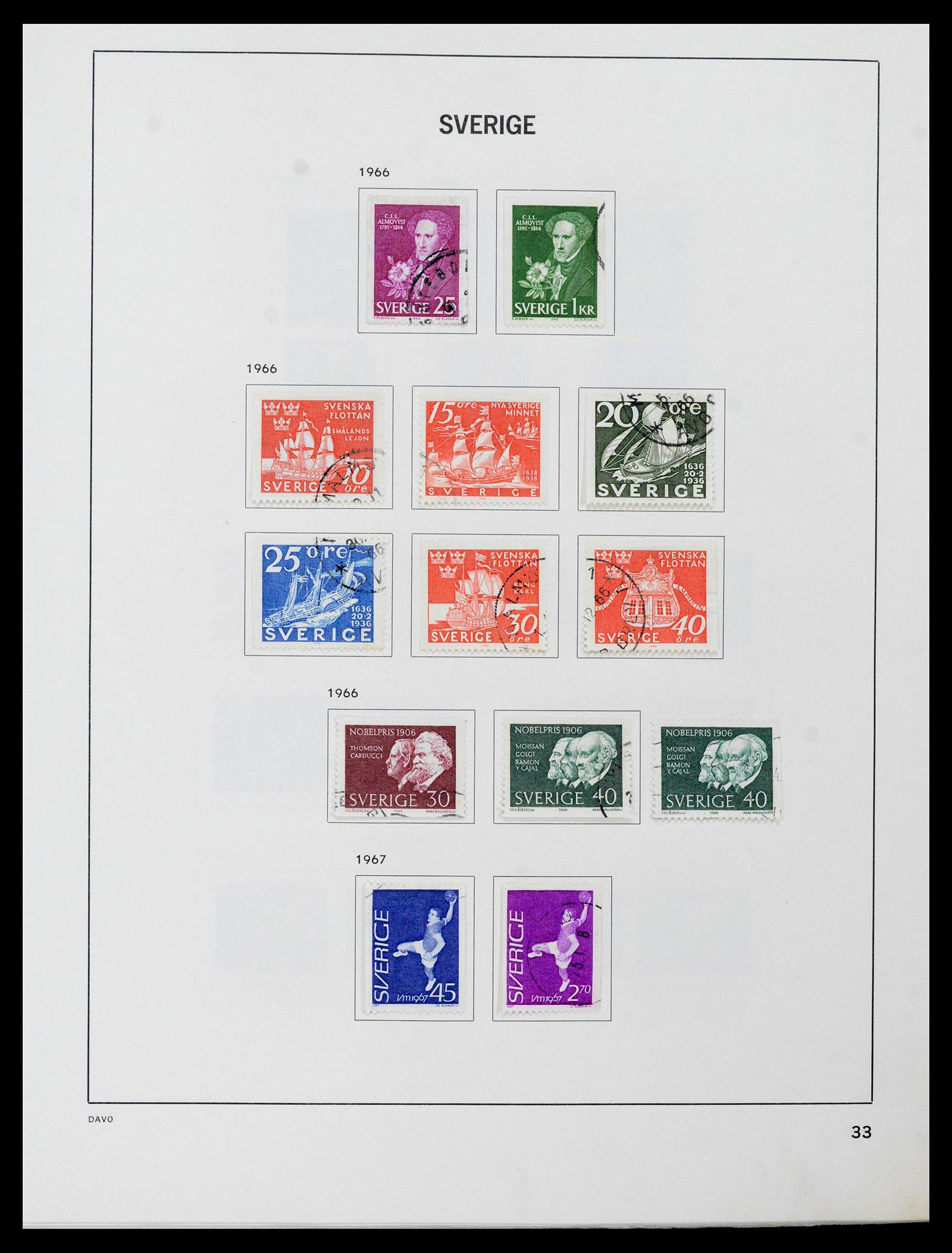 39331 0051 - Postzegelverzameling 39331 Zweden 1855-2005.