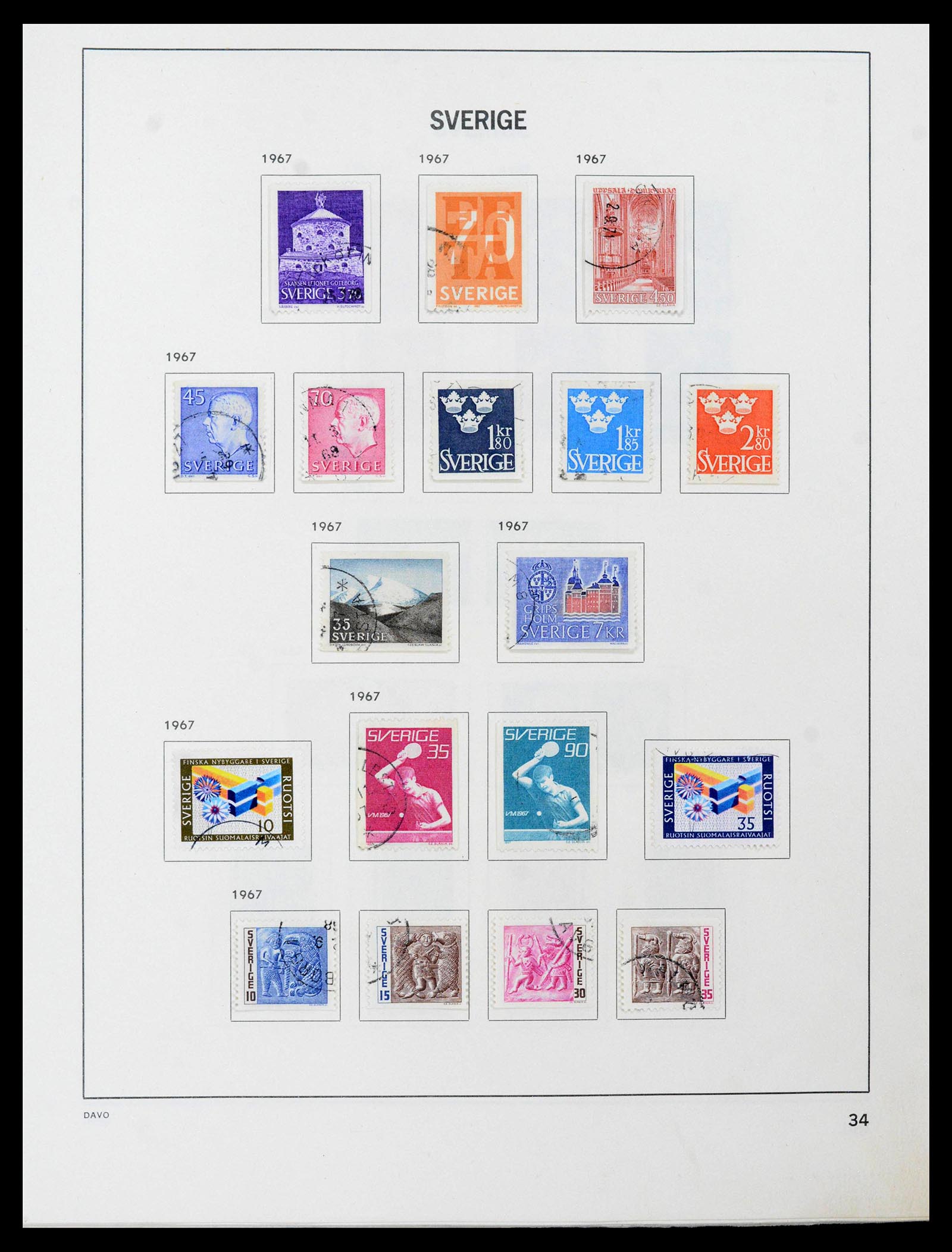 39331 0053 - Postzegelverzameling 39331 Zweden 1855-2005.