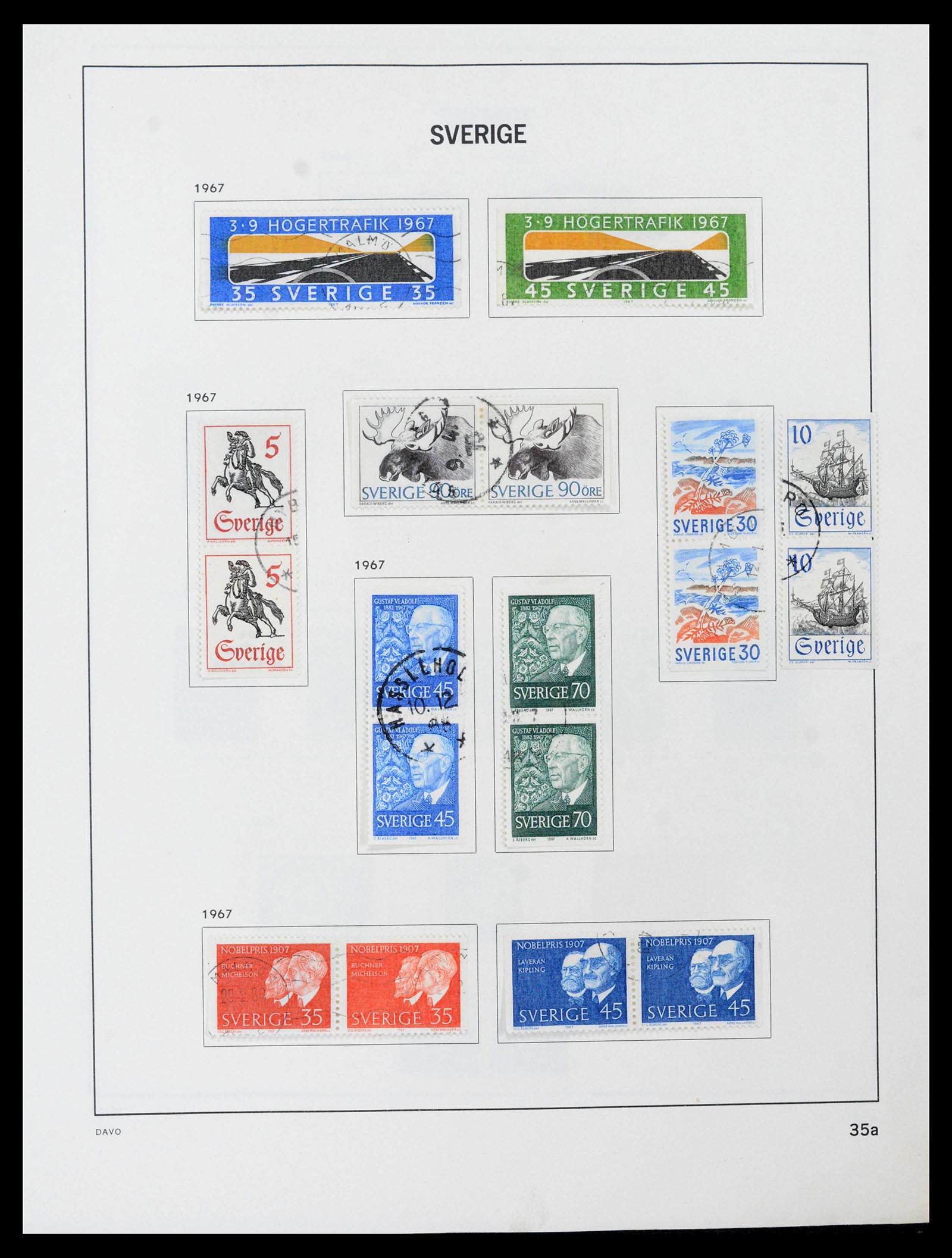 39331 0056 - Postzegelverzameling 39331 Zweden 1855-2005.