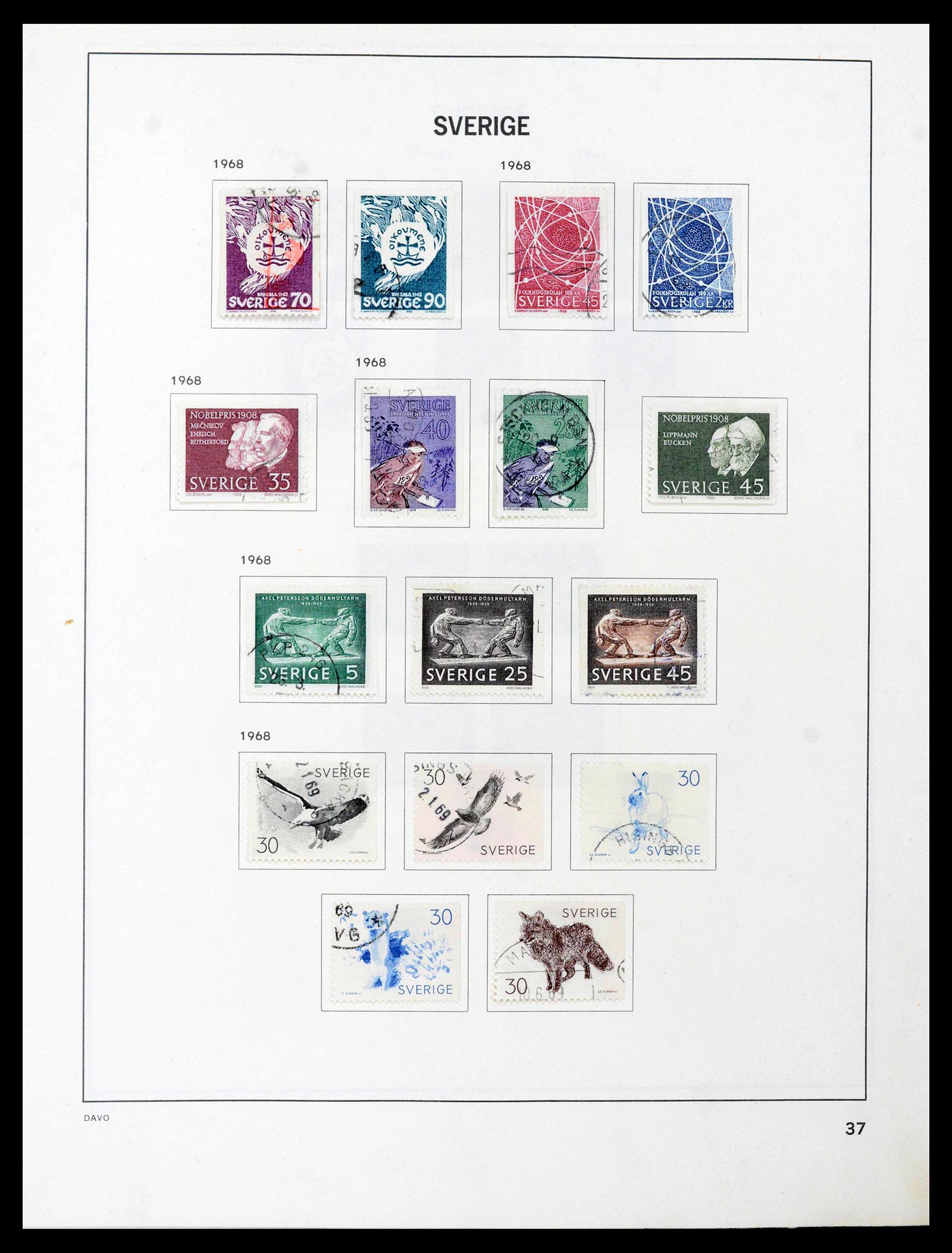 39331 0059 - Postzegelverzameling 39331 Zweden 1855-2005.