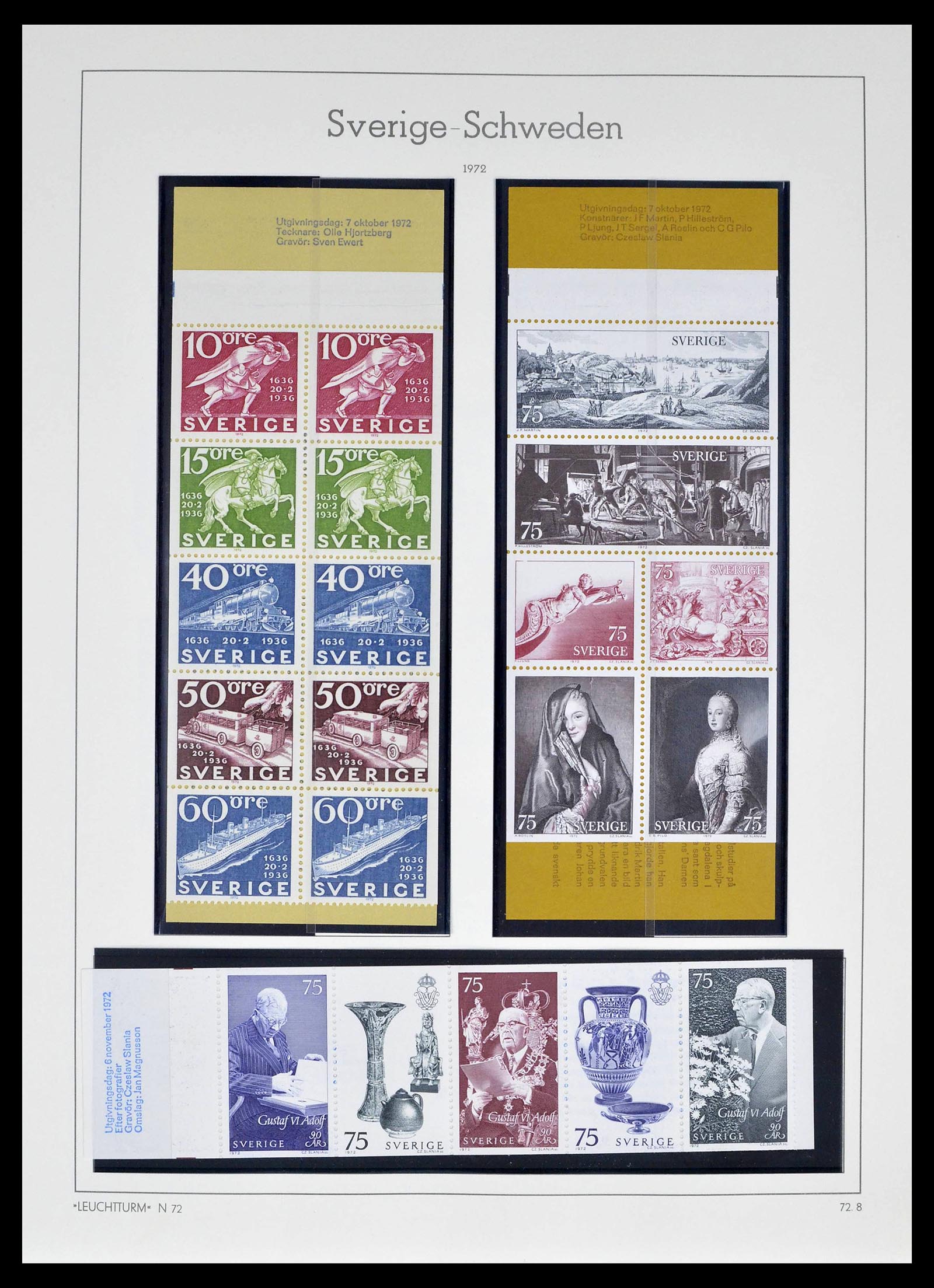 39332 0008 - Stamp collection 39332 Sweden 1969-1989.