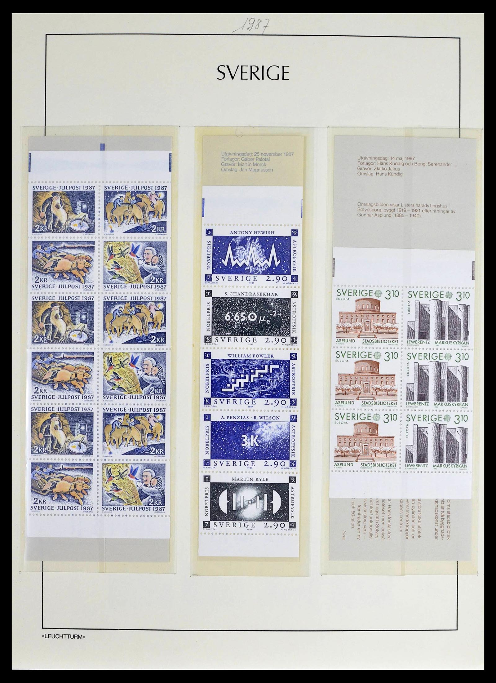 39332 0091 - Stamp collection 39332 Sweden 1969-1989.