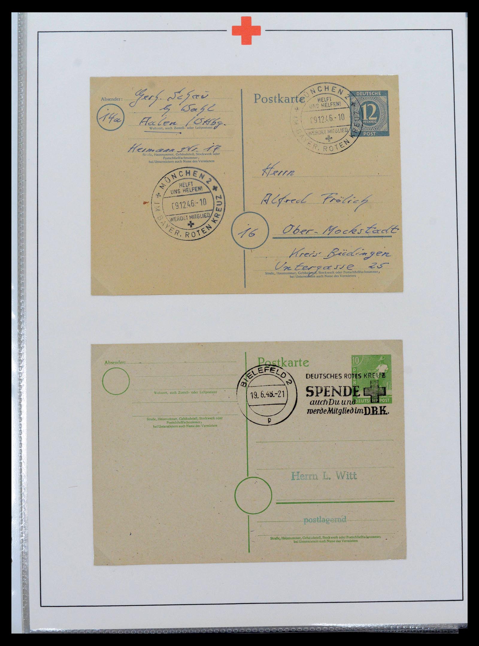 39333 0013 - Postzegelverzameling 39333 Motief Rode Kruis 1917-1980.
