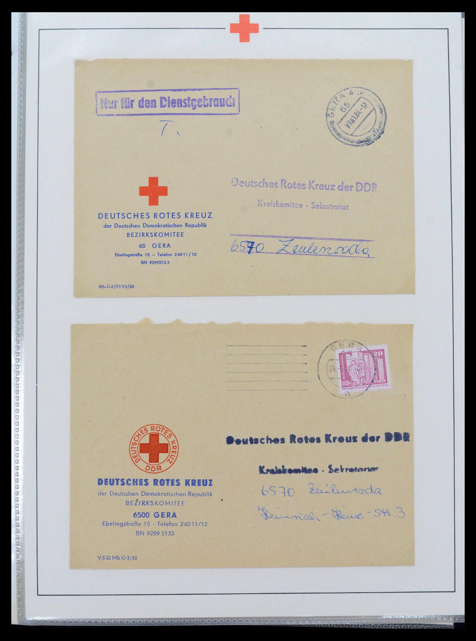 39333 0017 - Postzegelverzameling 39333 Motief Rode Kruis 1917-1980.