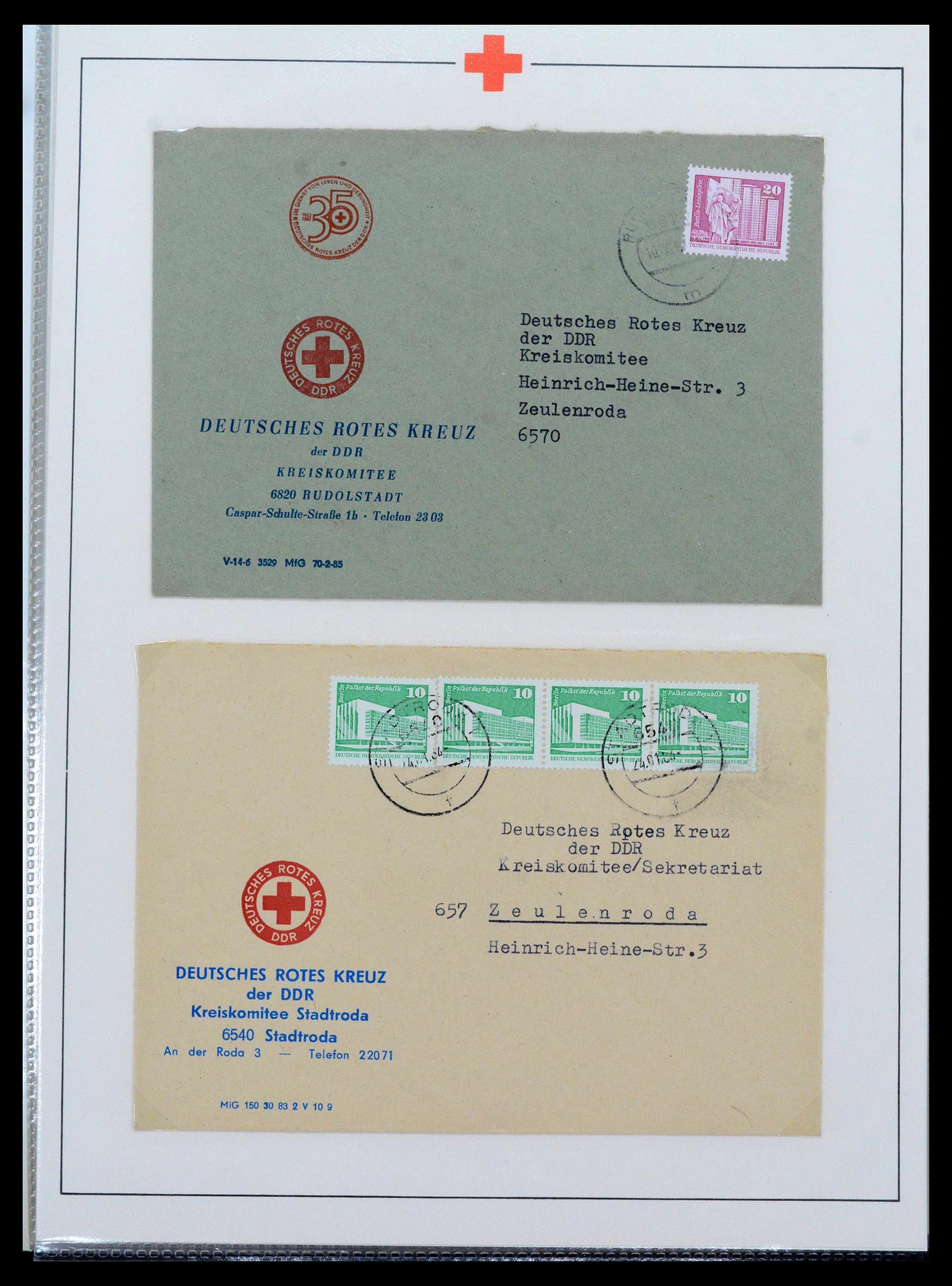 39333 0018 - Postzegelverzameling 39333 Motief Rode Kruis 1917-1980.
