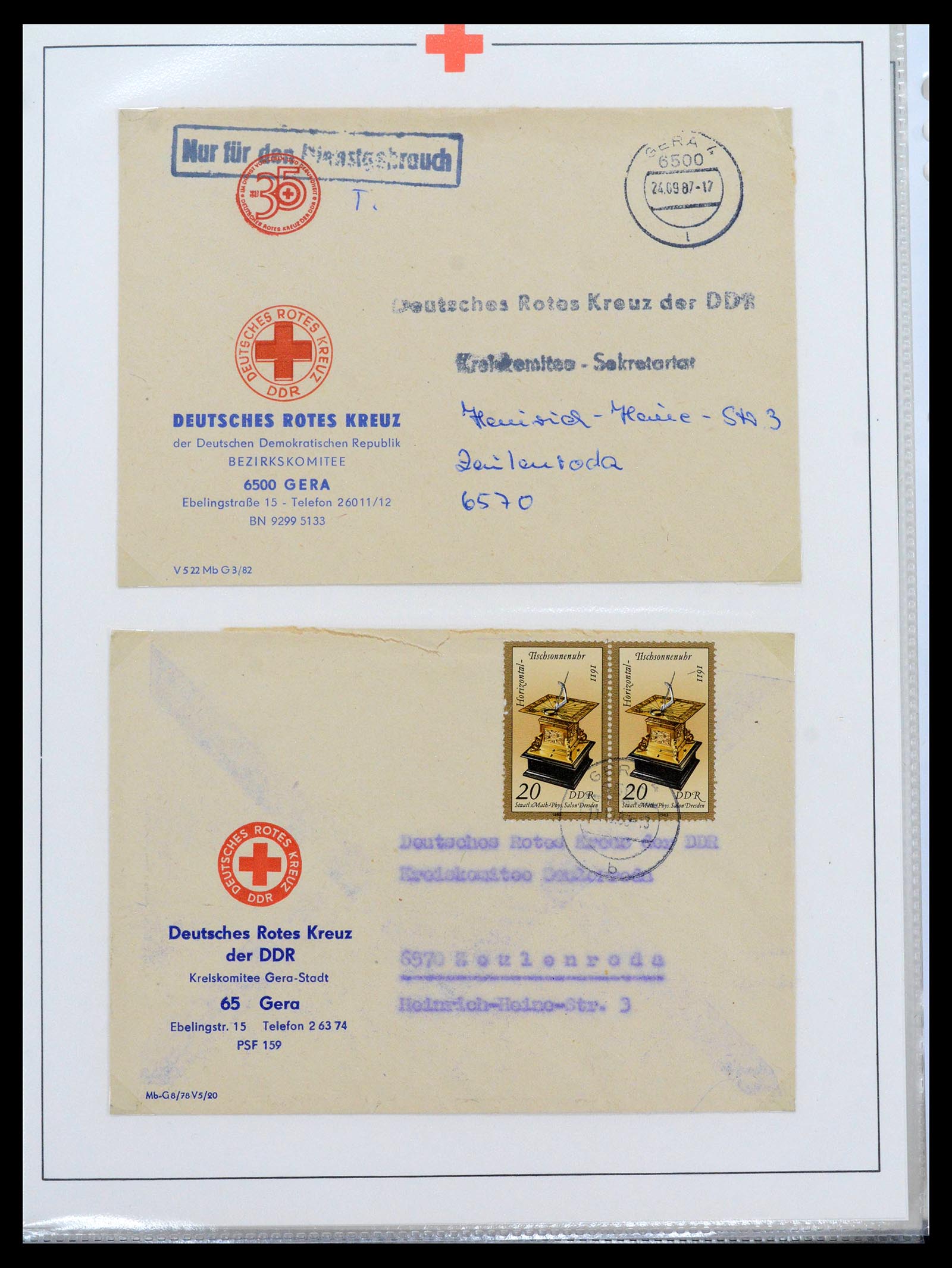 39333 0020 - Postzegelverzameling 39333 Motief Rode Kruis 1917-1980.