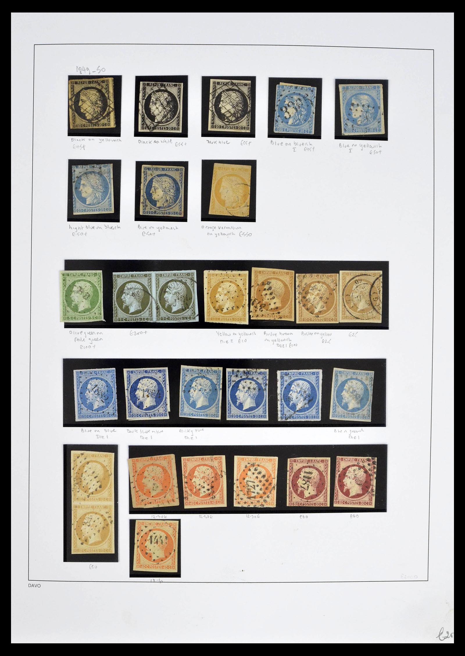 39335 0002 - Postzegelverzameling 39335 Frankrijk 1849-1969.