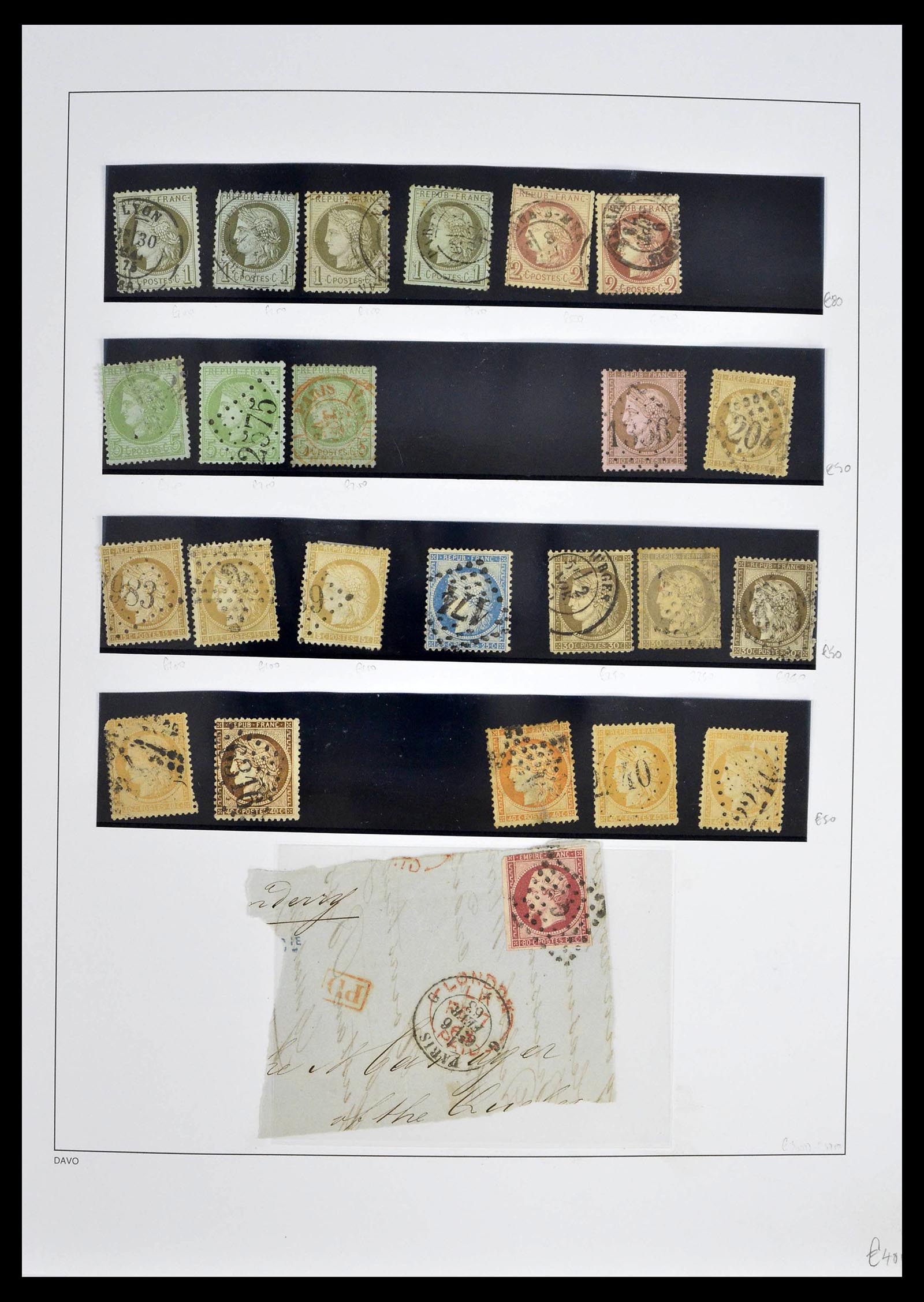39335 0006 - Postzegelverzameling 39335 Frankrijk 1849-1969.