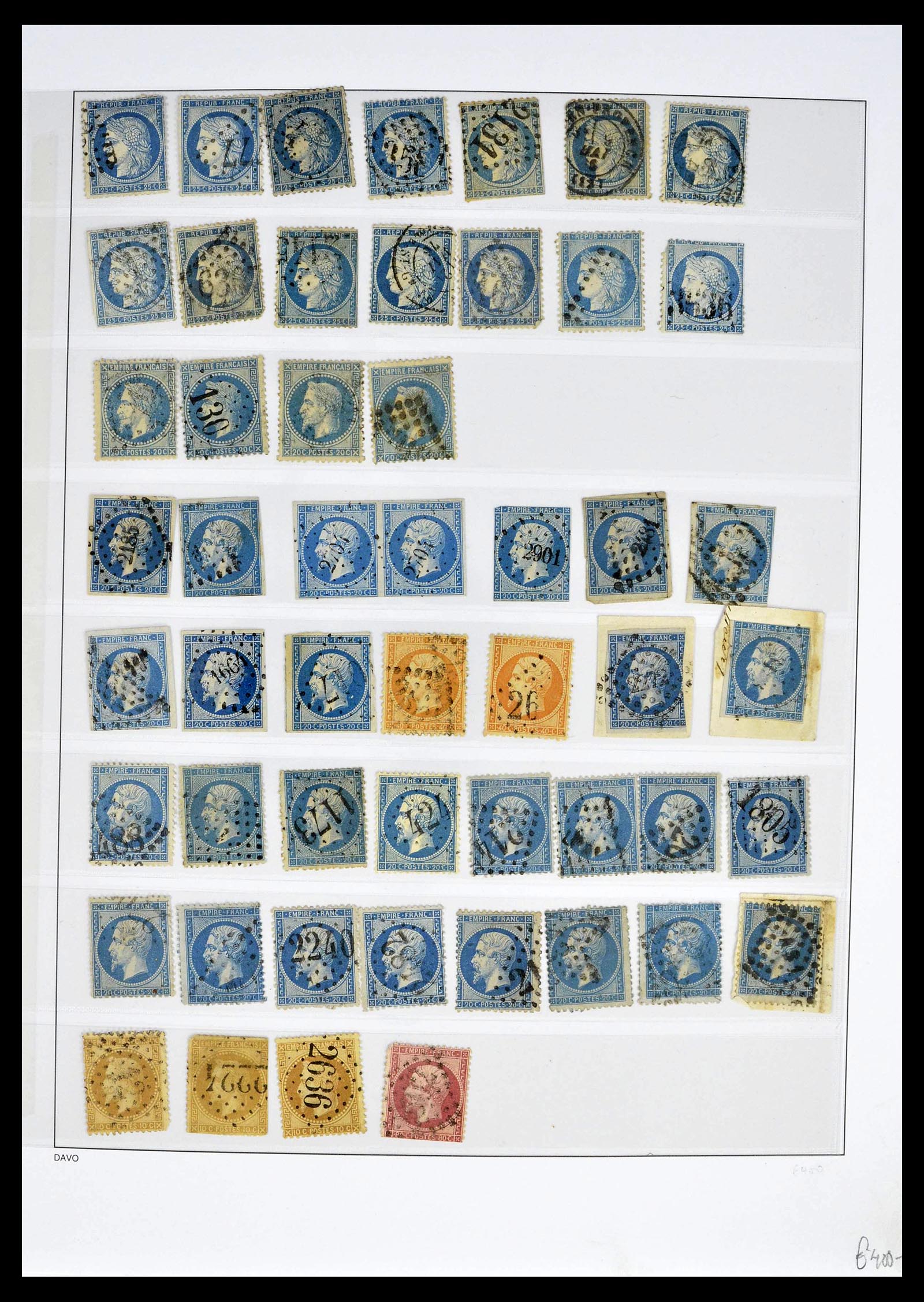 39335 0007 - Postzegelverzameling 39335 Frankrijk 1849-1969.