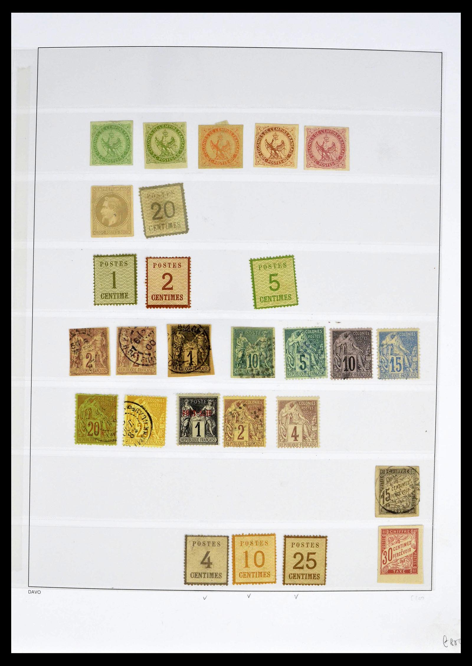 39335 0008 - Postzegelverzameling 39335 Frankrijk 1849-1969.