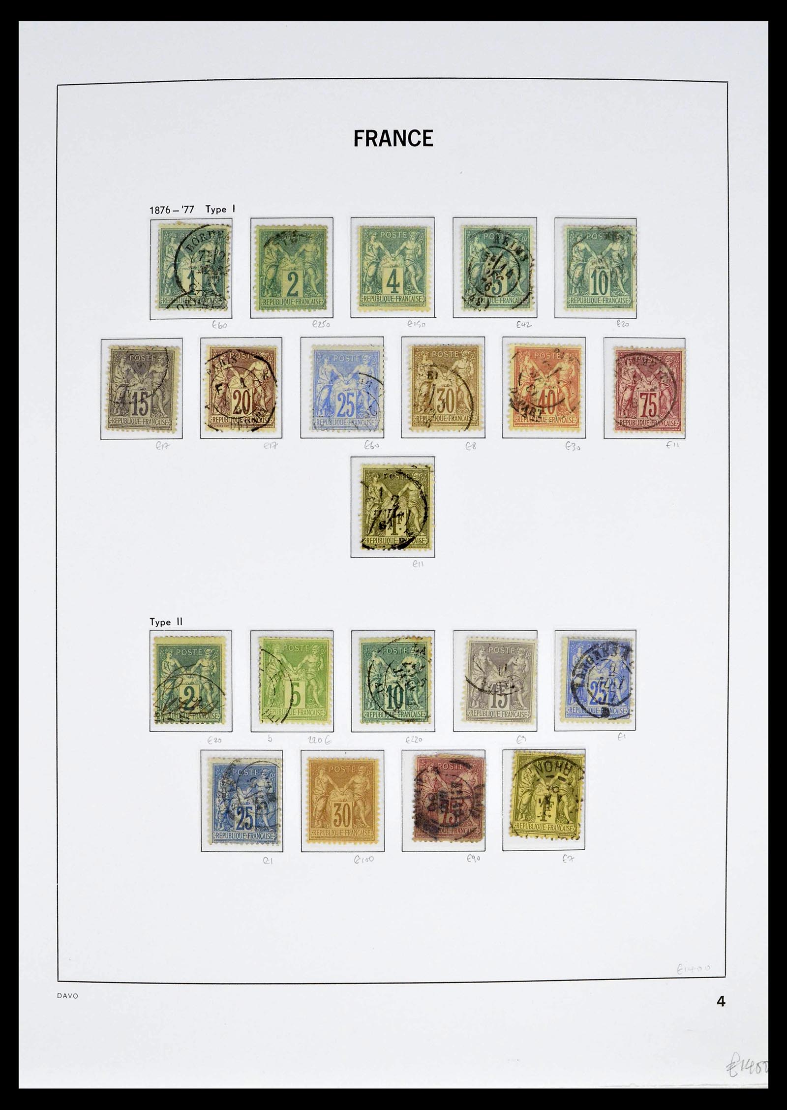 39335 0009 - Postzegelverzameling 39335 Frankrijk 1849-1969.