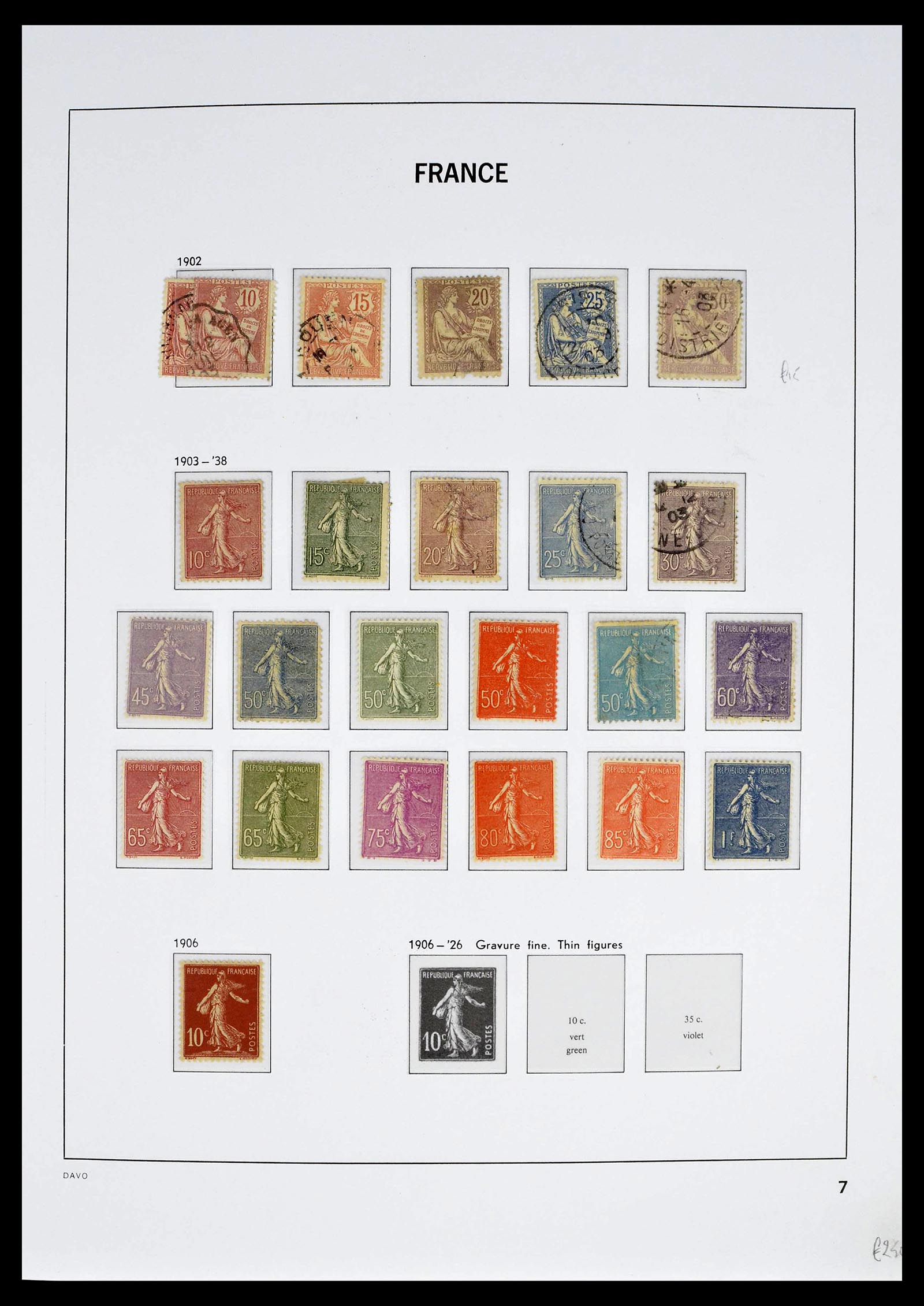 39335 0013 - Postzegelverzameling 39335 Frankrijk 1849-1969.
