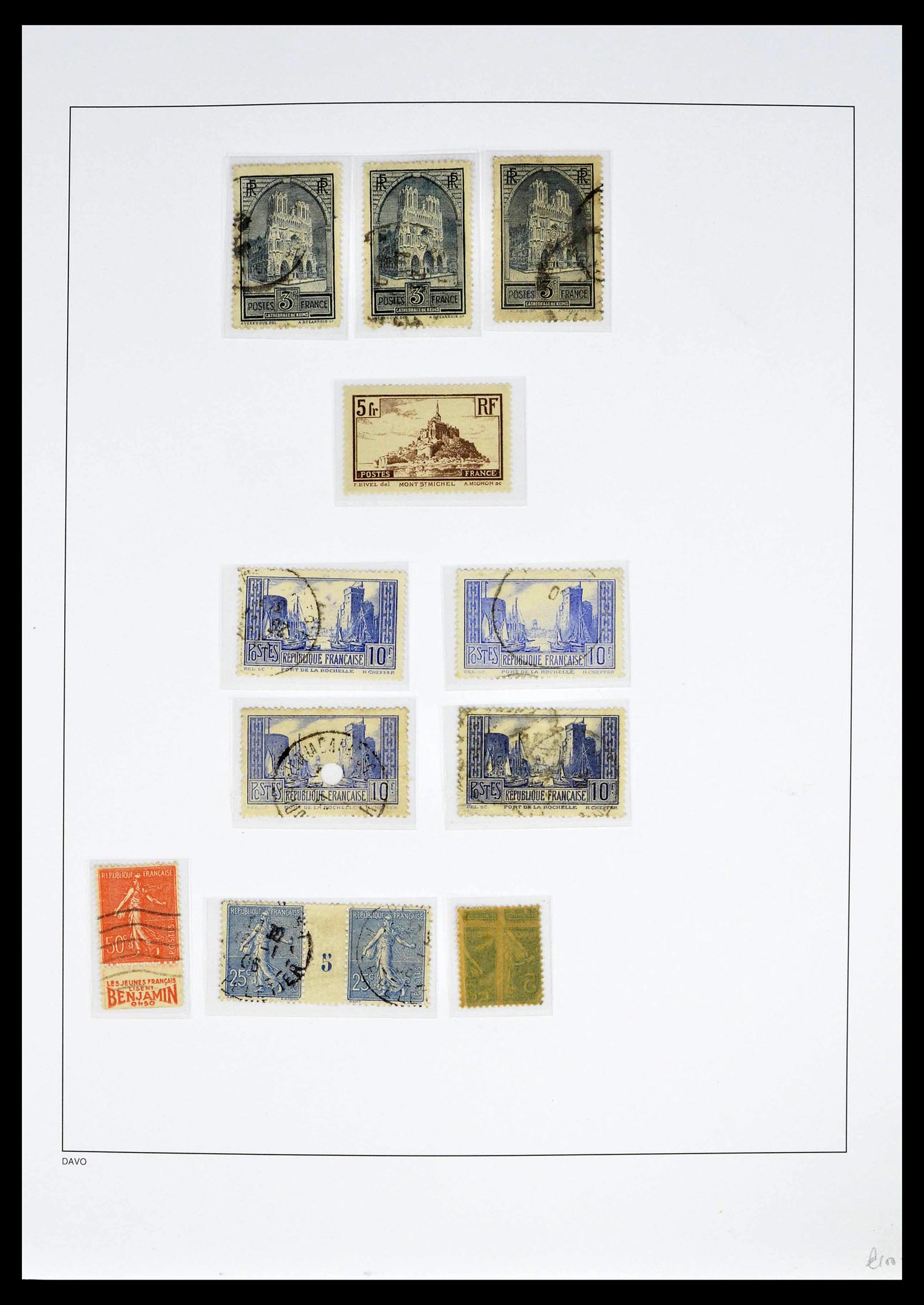 39335 0020 - Postzegelverzameling 39335 Frankrijk 1849-1969.