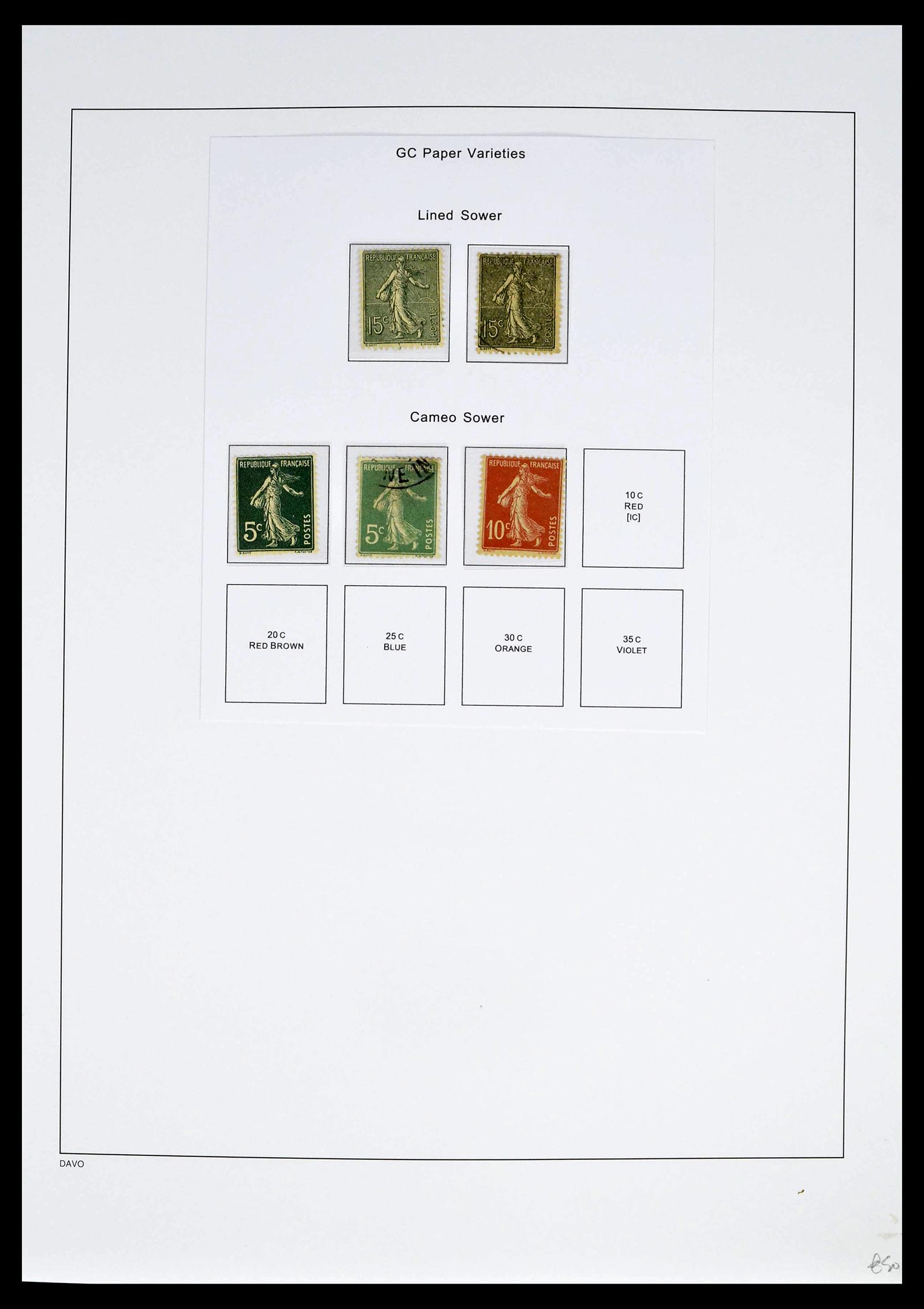 39335 0021 - Postzegelverzameling 39335 Frankrijk 1849-1969.