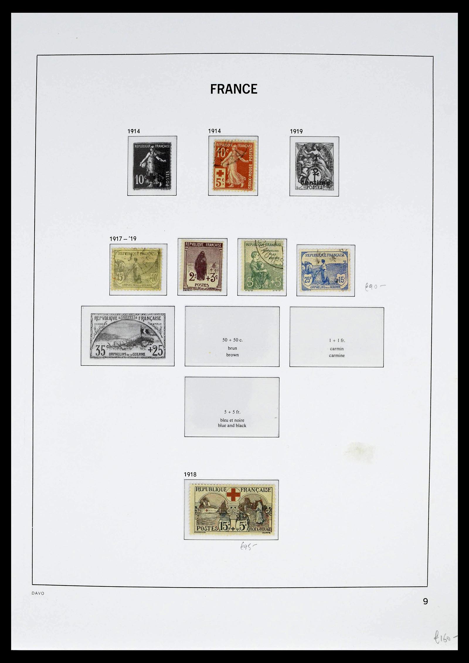 39335 0022 - Postzegelverzameling 39335 Frankrijk 1849-1969.