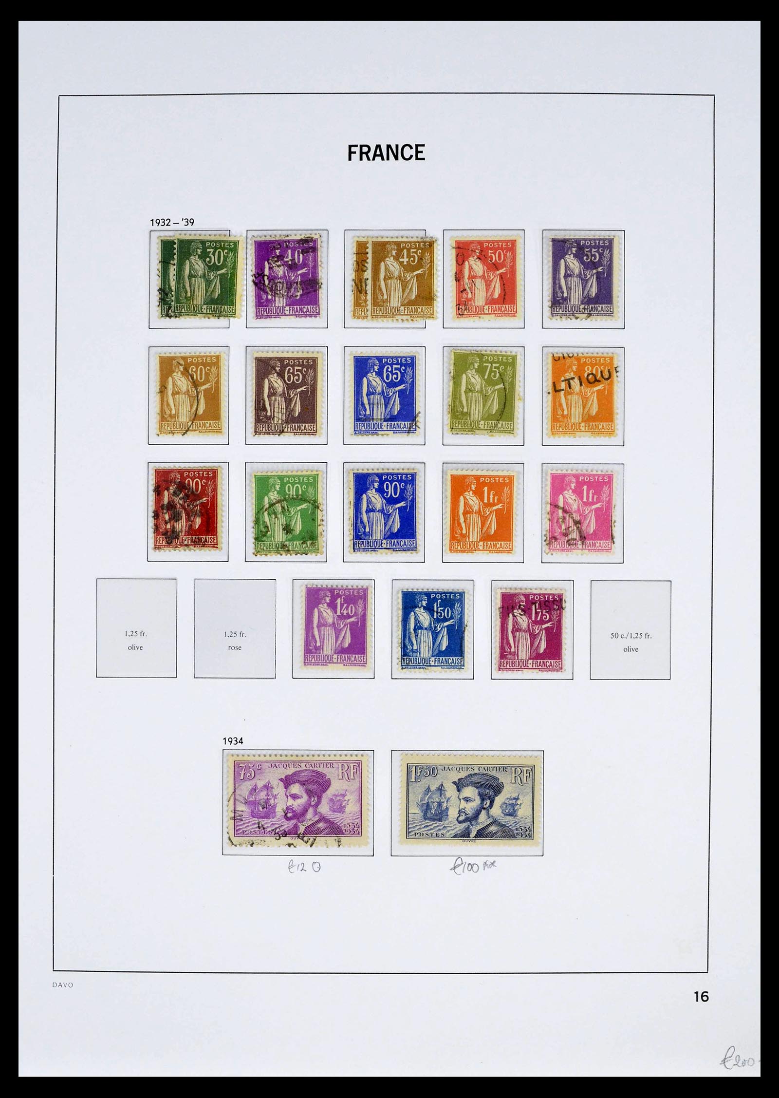 39335 0031 - Postzegelverzameling 39335 Frankrijk 1849-1969.