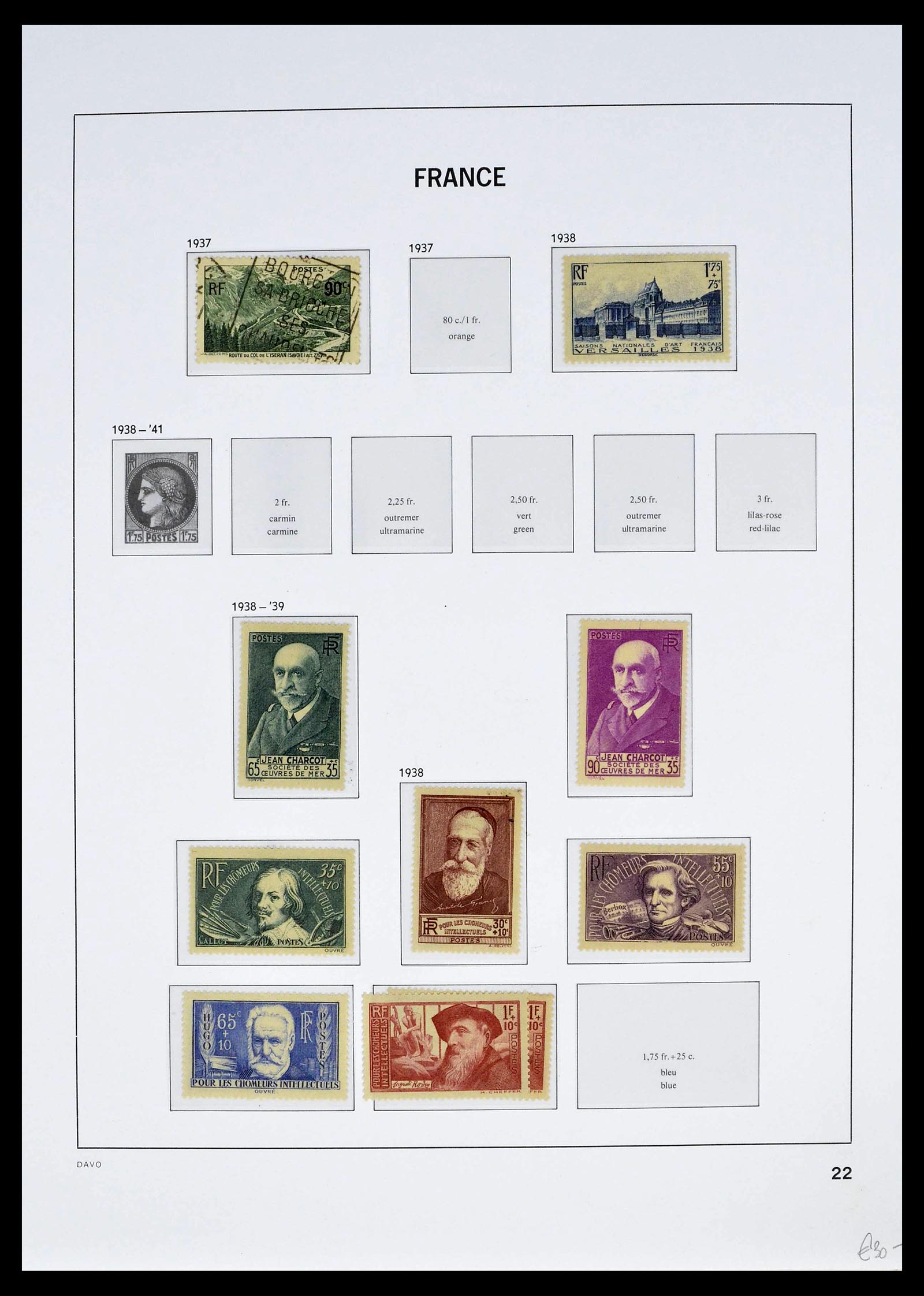 39335 0037 - Postzegelverzameling 39335 Frankrijk 1849-1969.