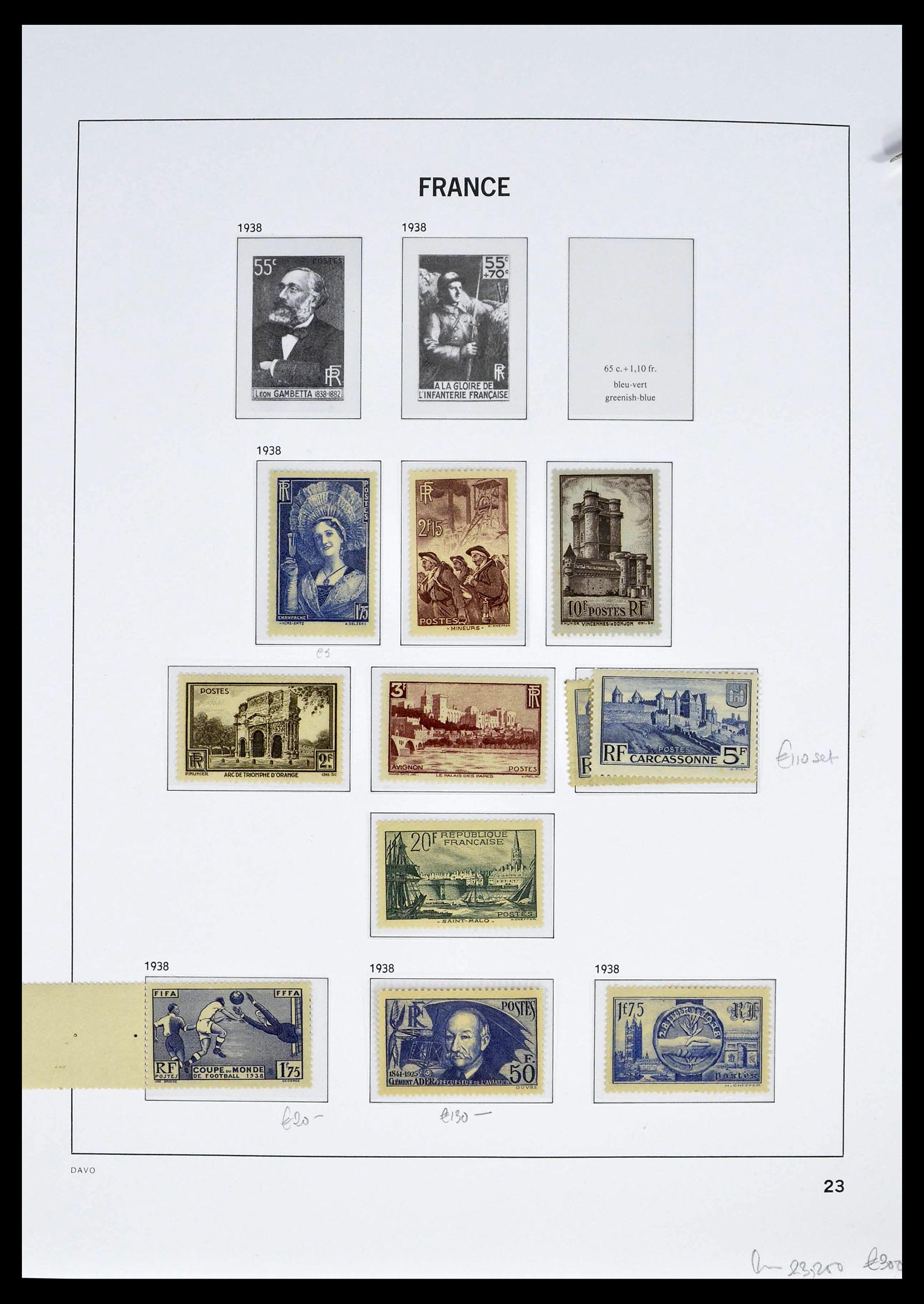 39335 0038 - Postzegelverzameling 39335 Frankrijk 1849-1969.