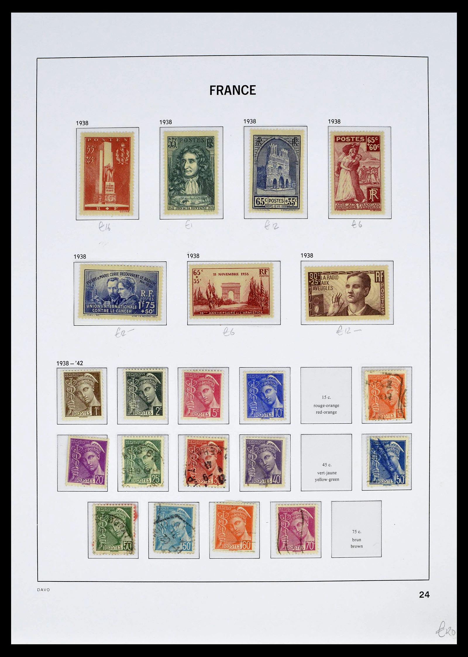 39335 0039 - Postzegelverzameling 39335 Frankrijk 1849-1969.