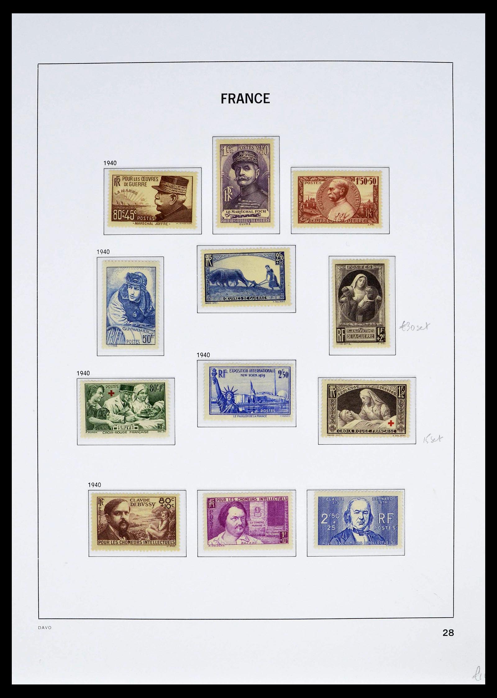 39335 0043 - Postzegelverzameling 39335 Frankrijk 1849-1969.