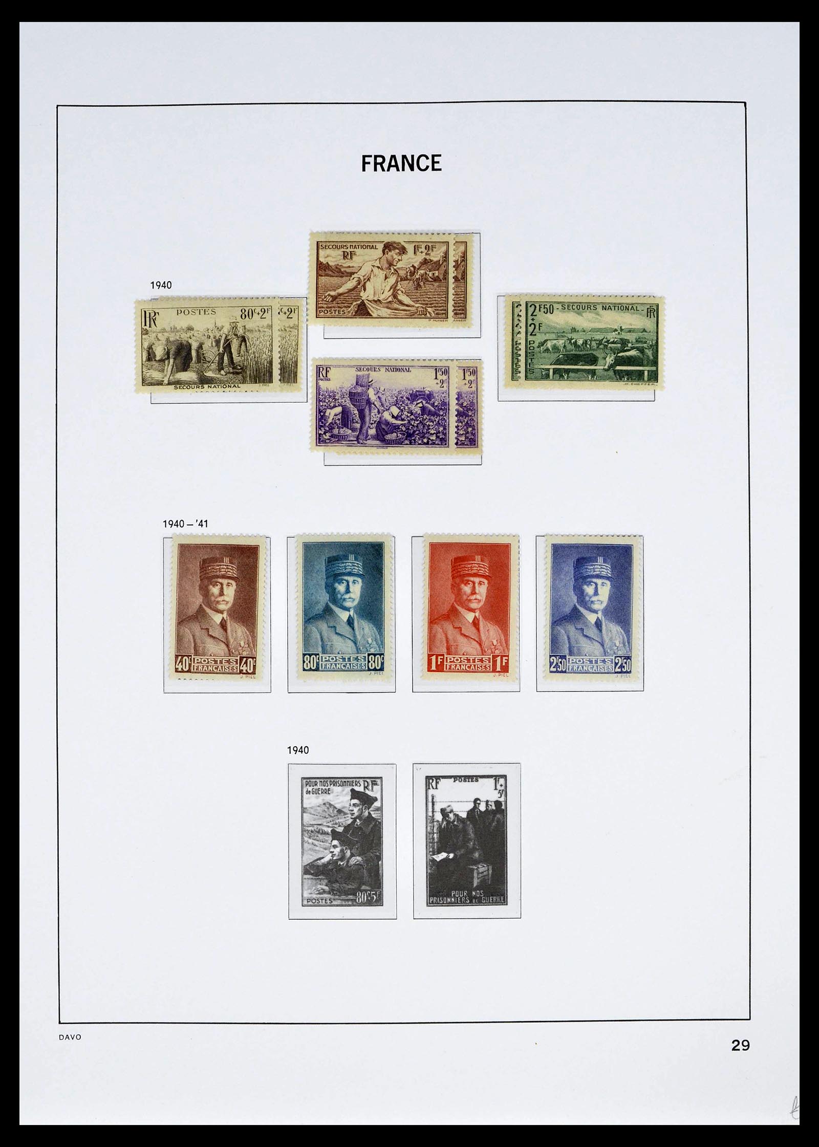 39335 0044 - Postzegelverzameling 39335 Frankrijk 1849-1969.
