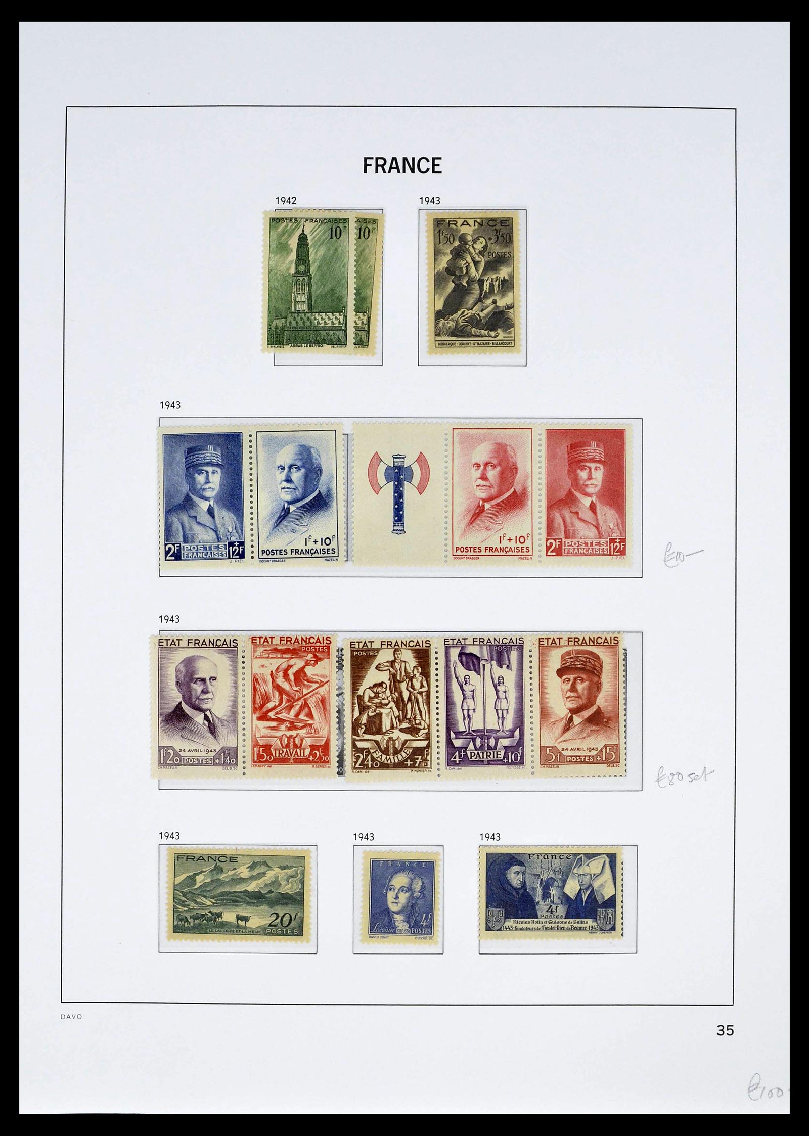 39335 0050 - Postzegelverzameling 39335 Frankrijk 1849-1969.