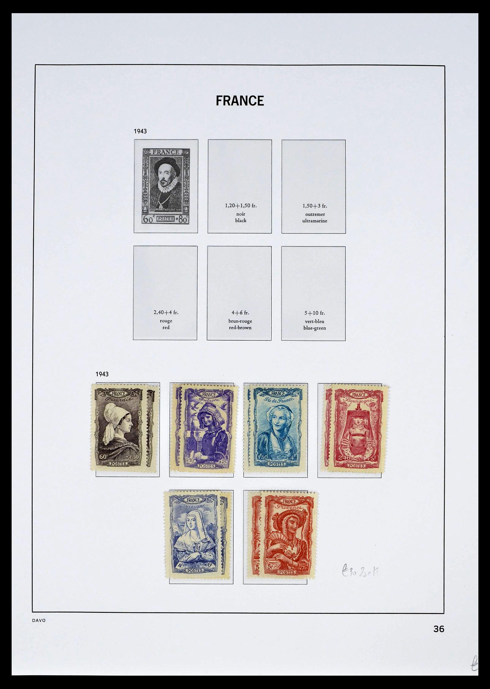 39335 0051 - Postzegelverzameling 39335 Frankrijk 1849-1969.