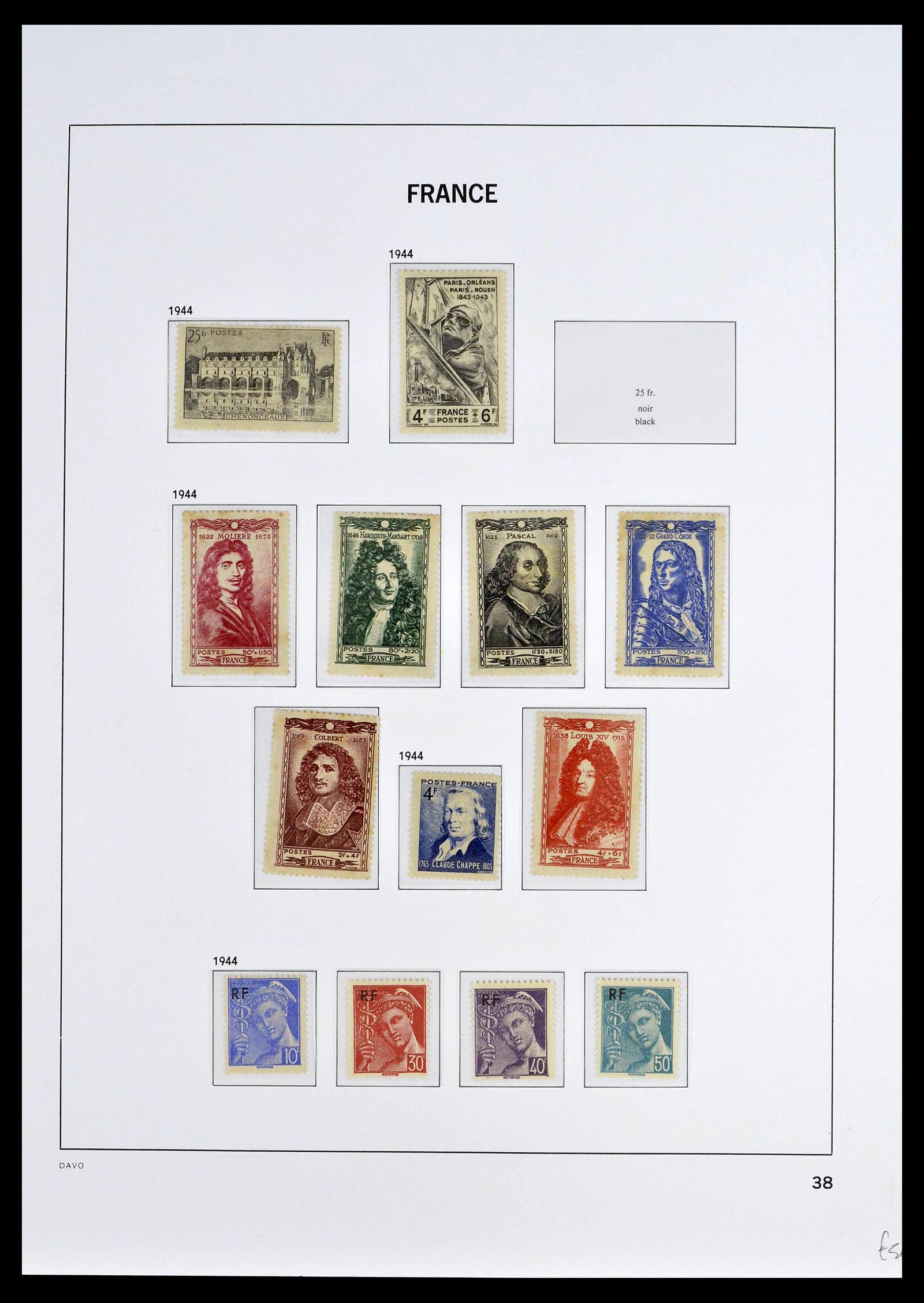 39335 0053 - Postzegelverzameling 39335 Frankrijk 1849-1969.