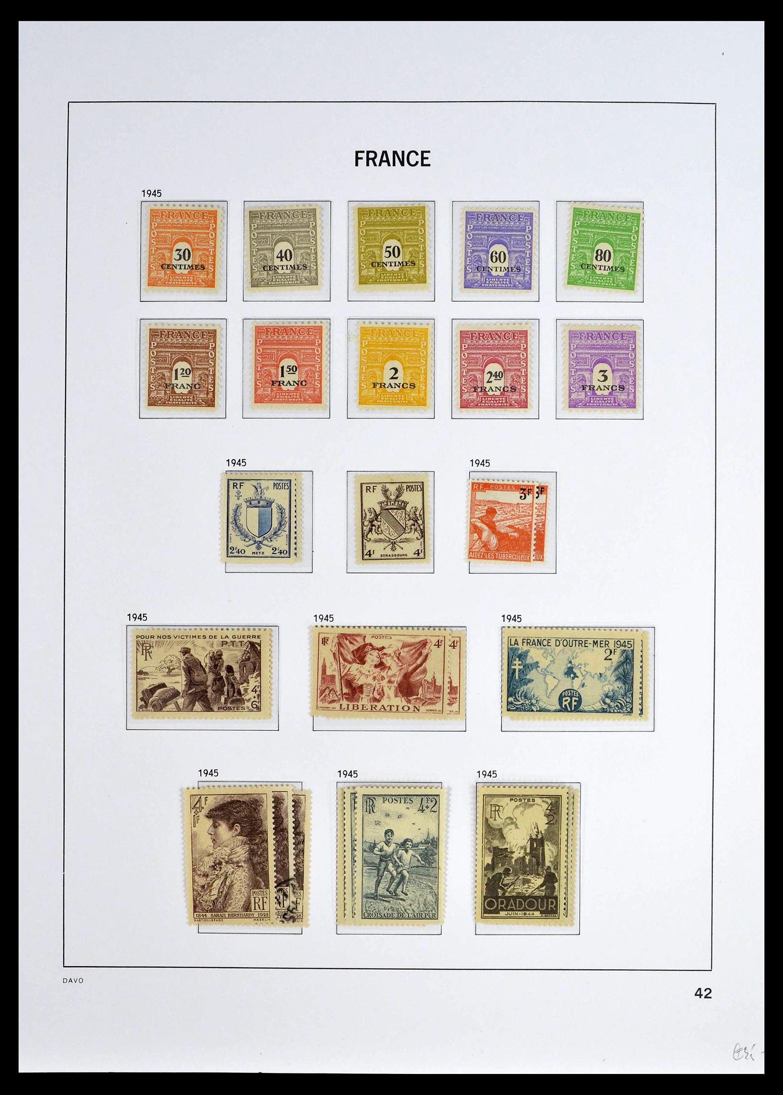 39335 0057 - Postzegelverzameling 39335 Frankrijk 1849-1969.