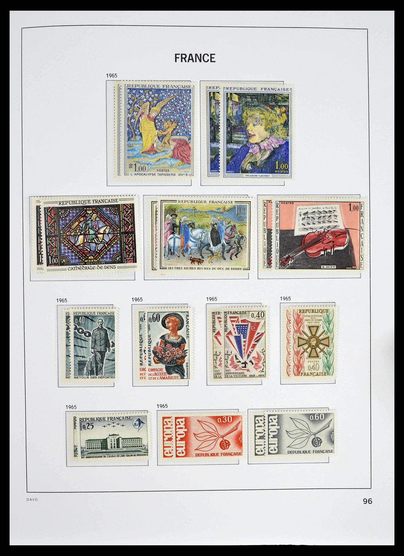 39335 0122 - Postzegelverzameling 39335 Frankrijk 1849-1969.