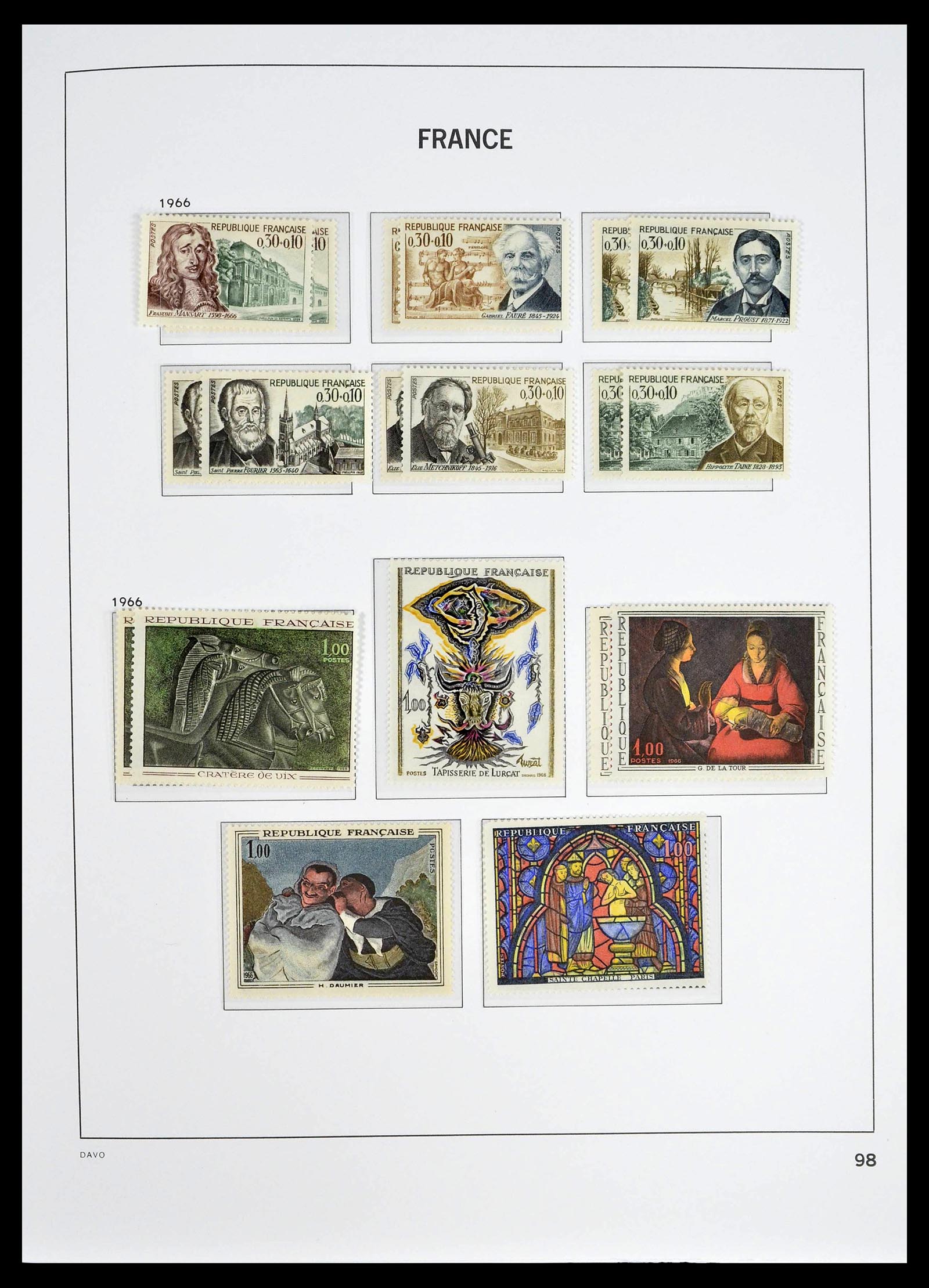 39335 0124 - Postzegelverzameling 39335 Frankrijk 1849-1969.