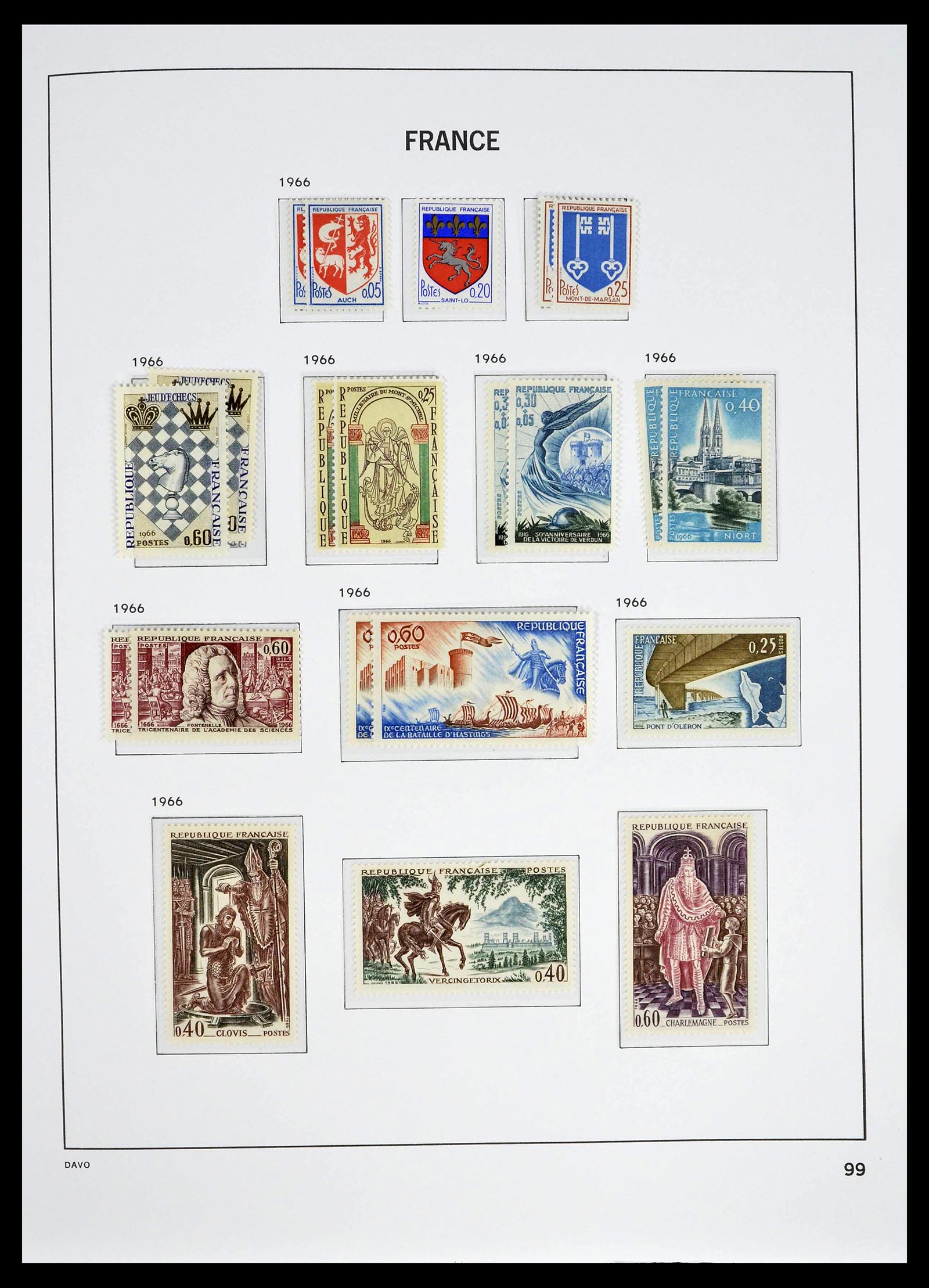 39335 0125 - Postzegelverzameling 39335 Frankrijk 1849-1969.