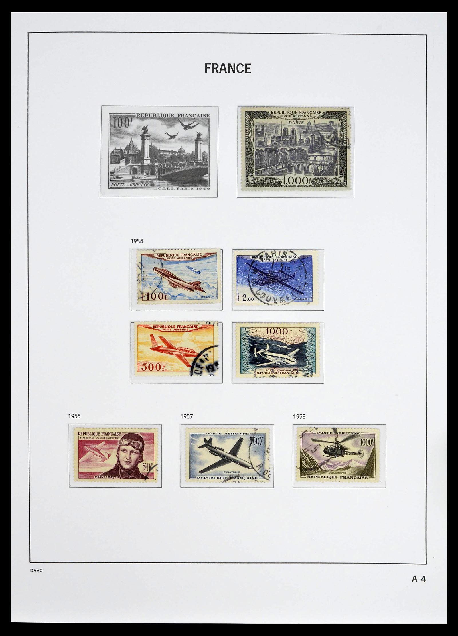 39335 0136 - Postzegelverzameling 39335 Frankrijk 1849-1969.
