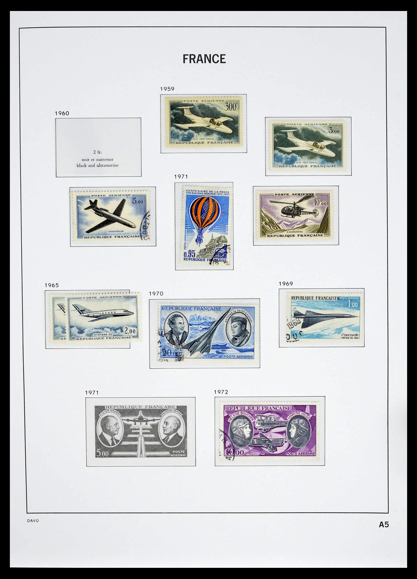 39335 0137 - Postzegelverzameling 39335 Frankrijk 1849-1969.